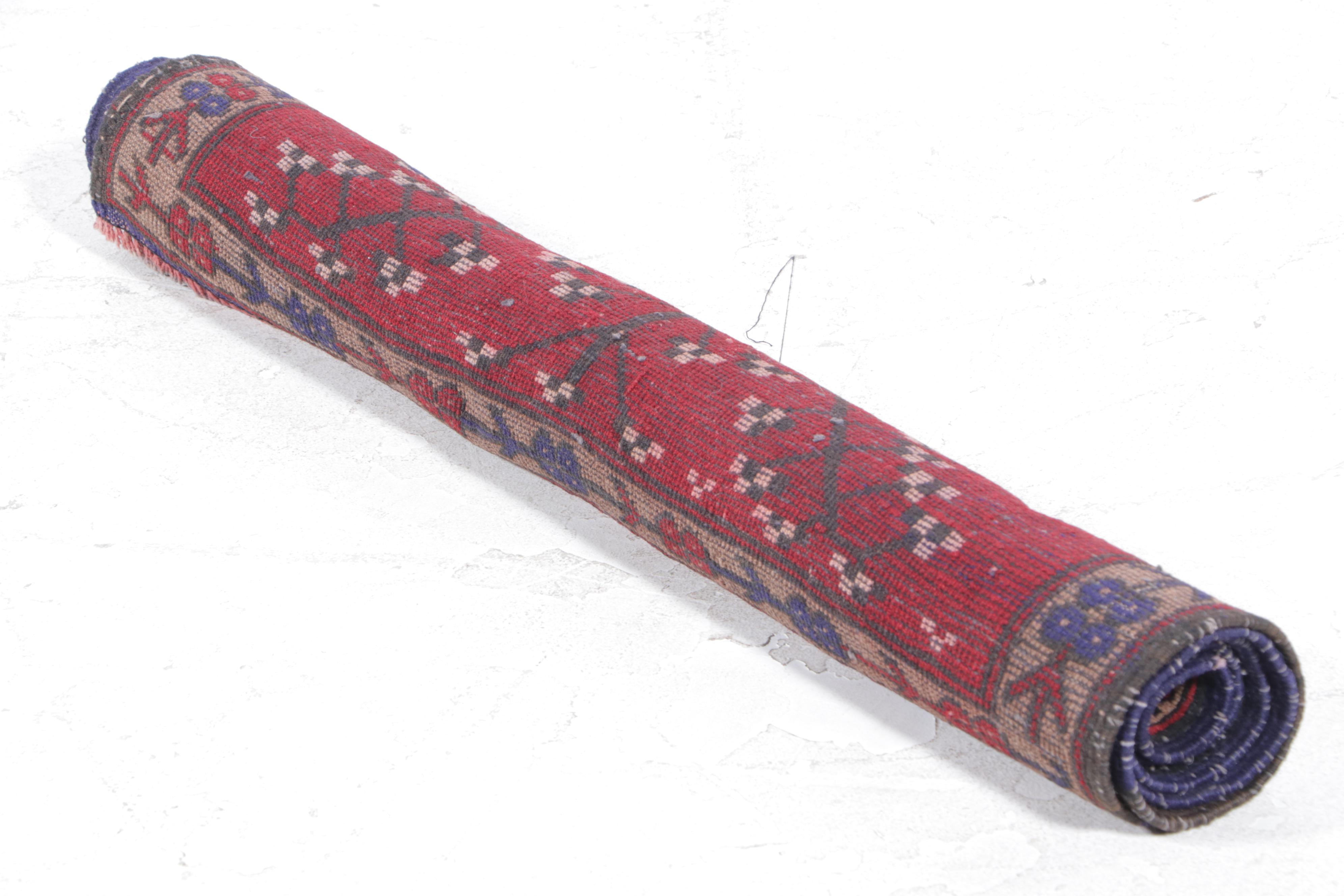 2'9 x 4'7 Hand-Knotted Afghan Pictorial Accent Rug