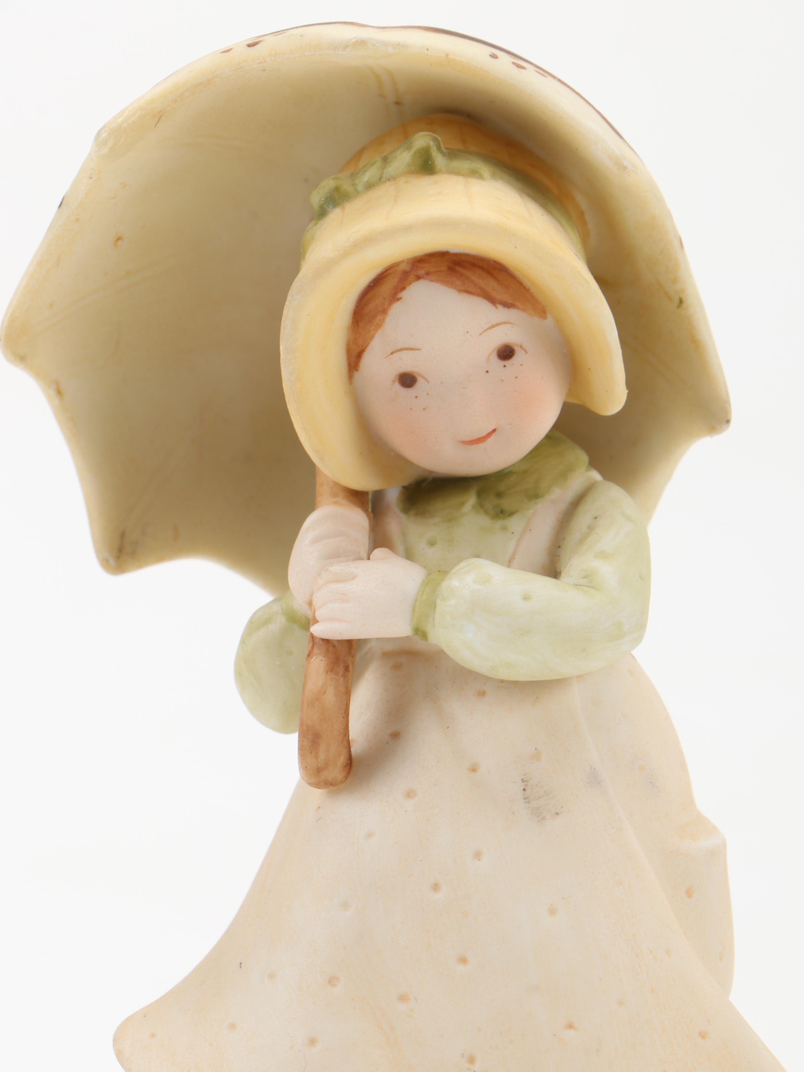 Designers Collection "Holly Hobby" with Other Bear Figurines and Mirrored Bases