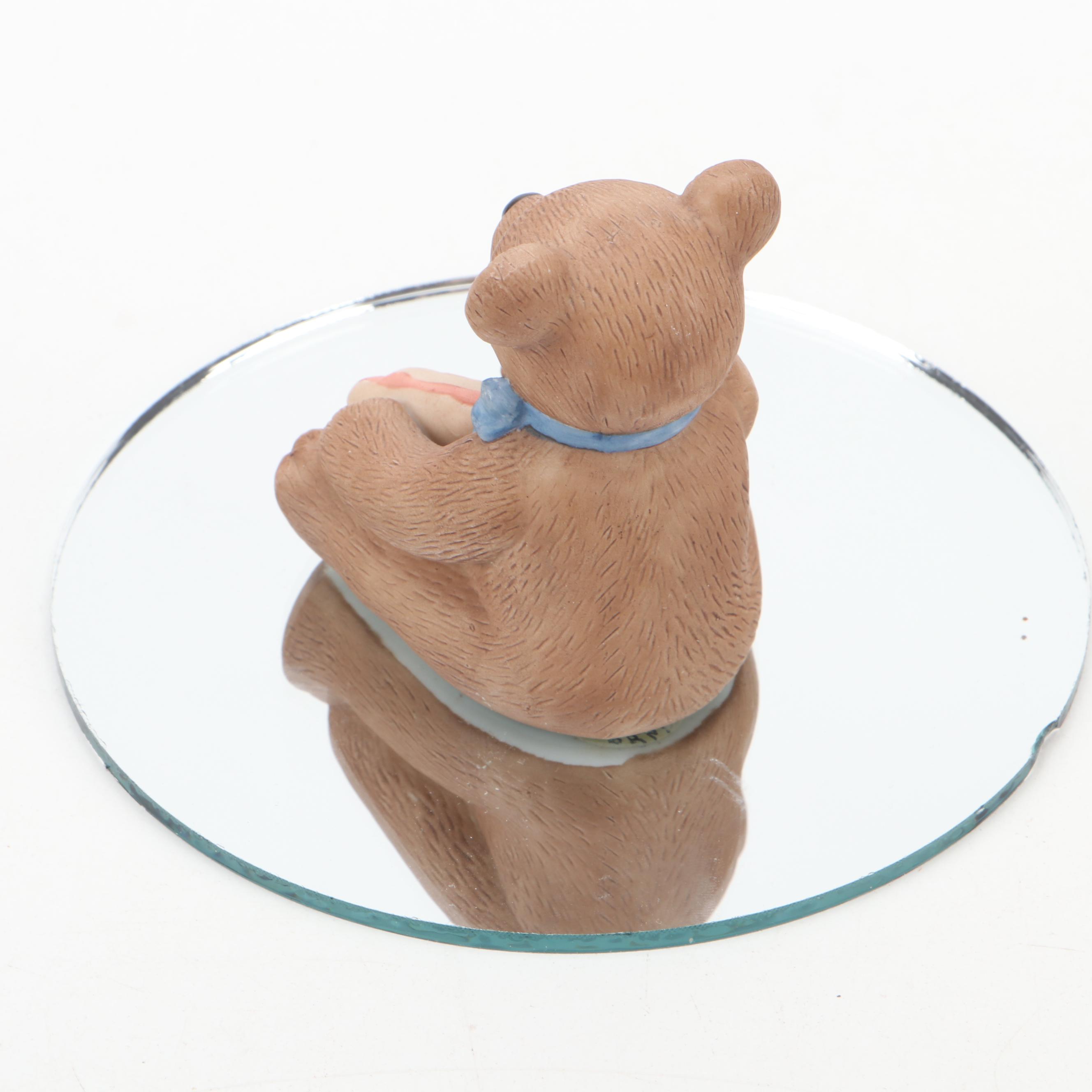 Designers Collection "Holly Hobby" with Other Bear Figurines and Mirrored Bases