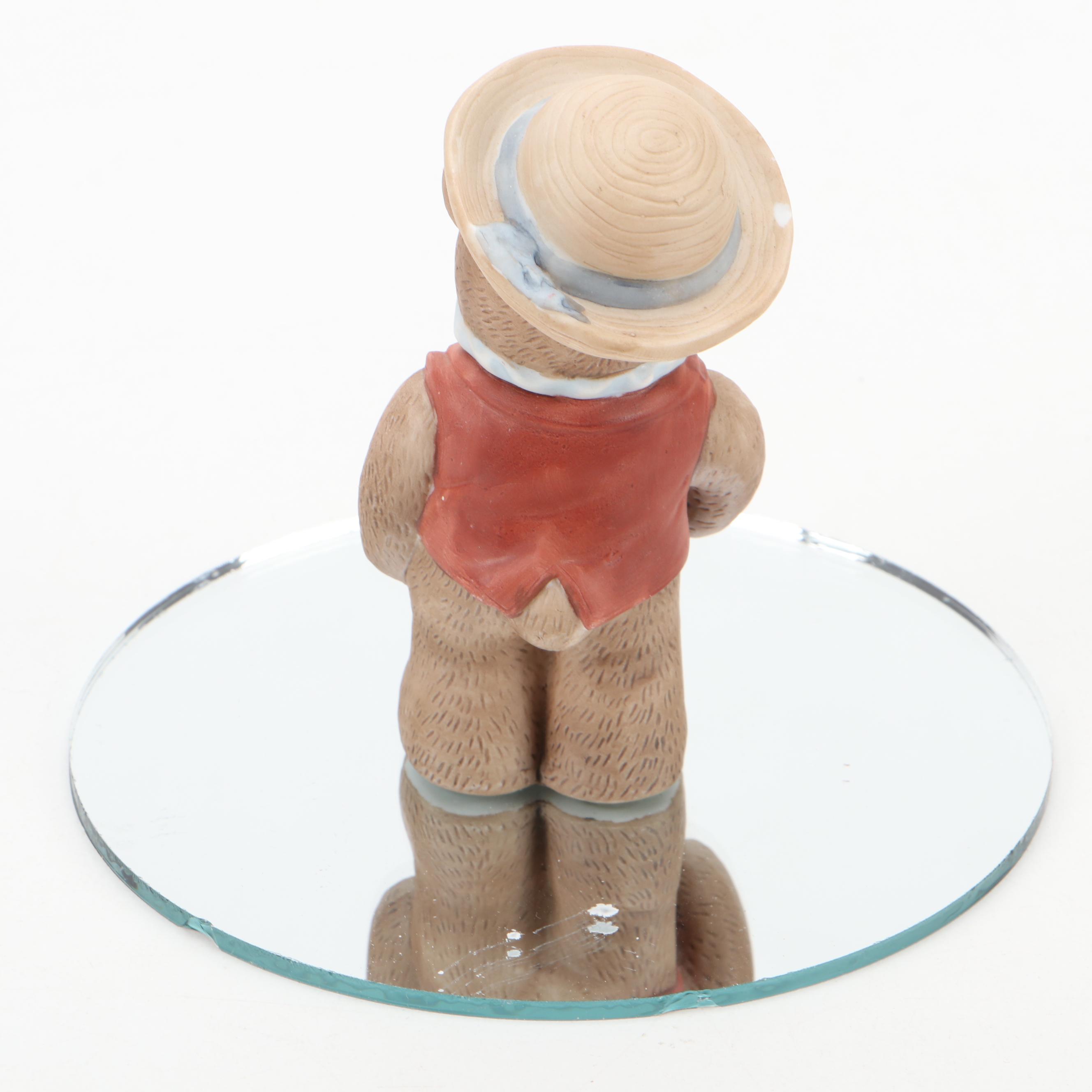 Designers Collection "Holly Hobby" with Other Bear Figurines and Mirrored Bases