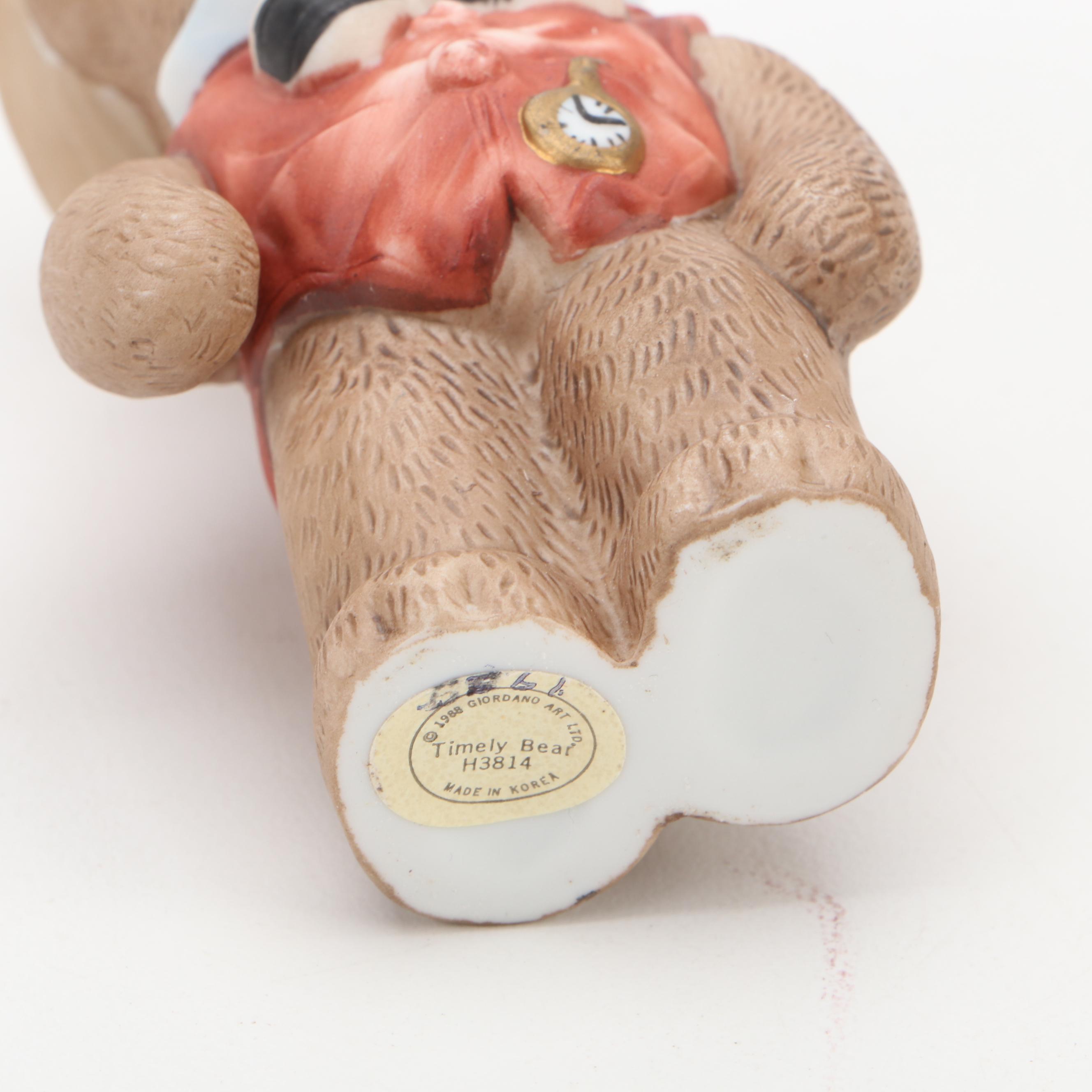 Designers Collection "Holly Hobby" with Other Bear Figurines and Mirrored Bases