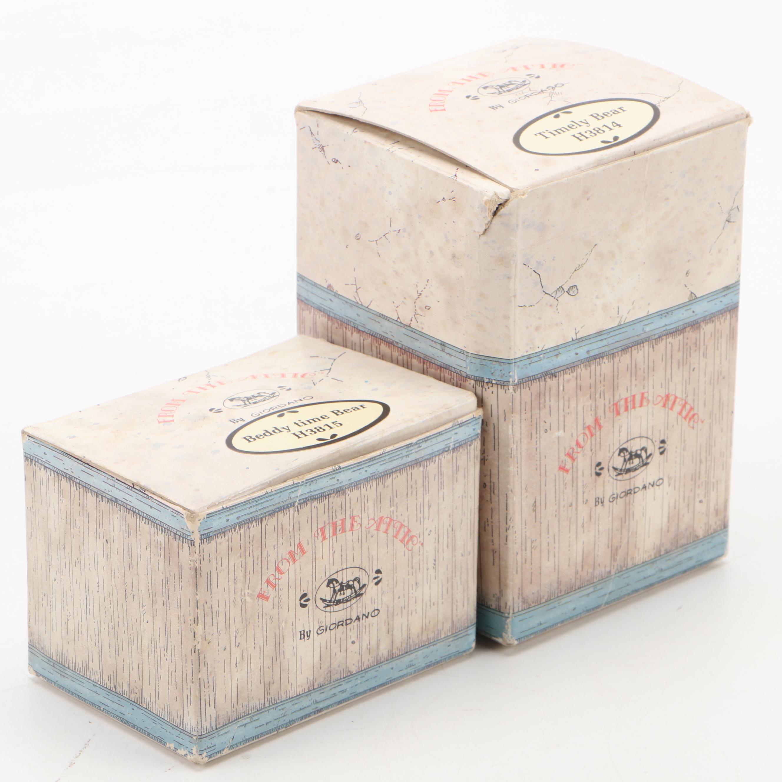 Designers Collection "Holly Hobby" with Other Bear Figurines and Mirrored Bases