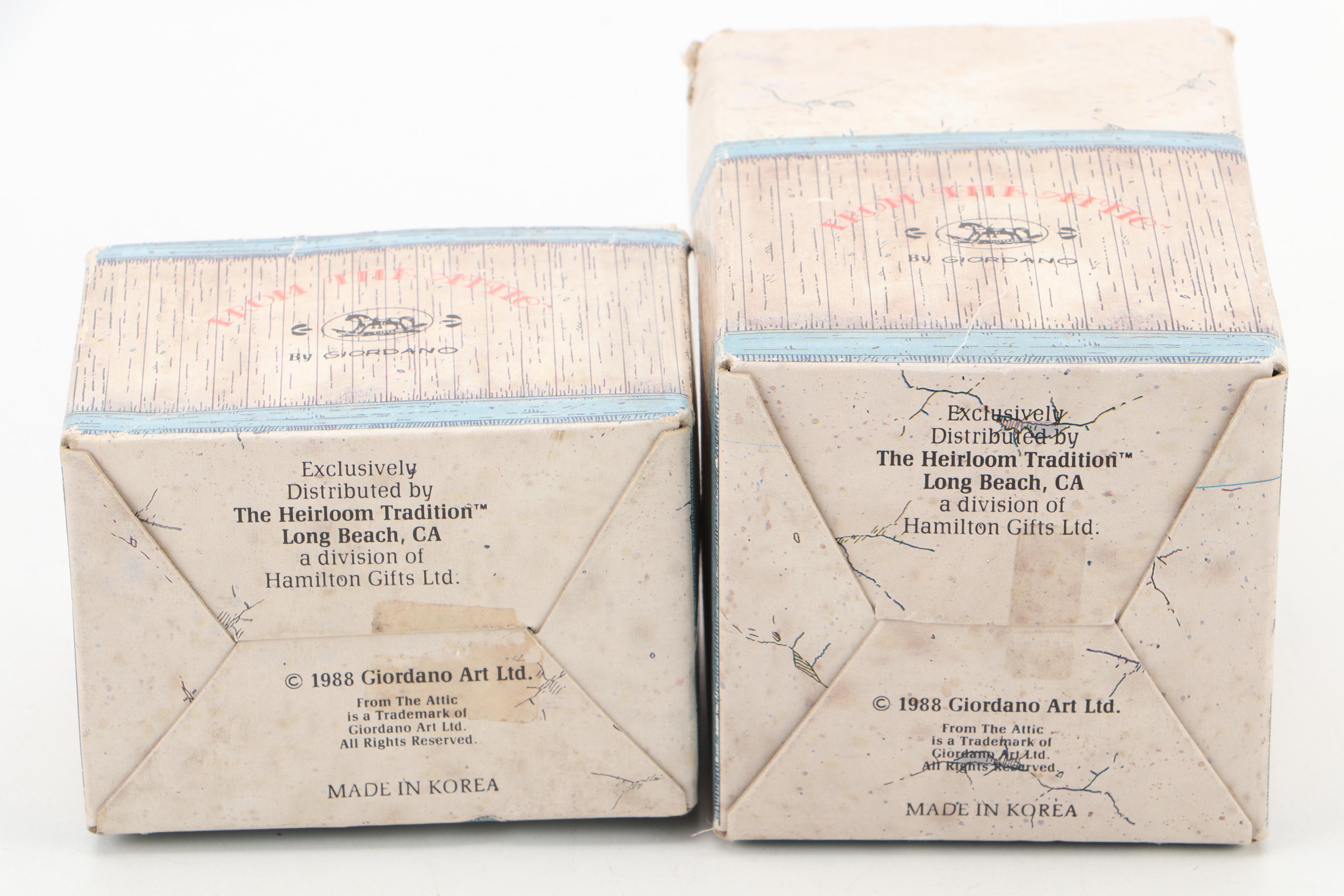 Designers Collection "Holly Hobby" with Other Bear Figurines and Mirrored Bases