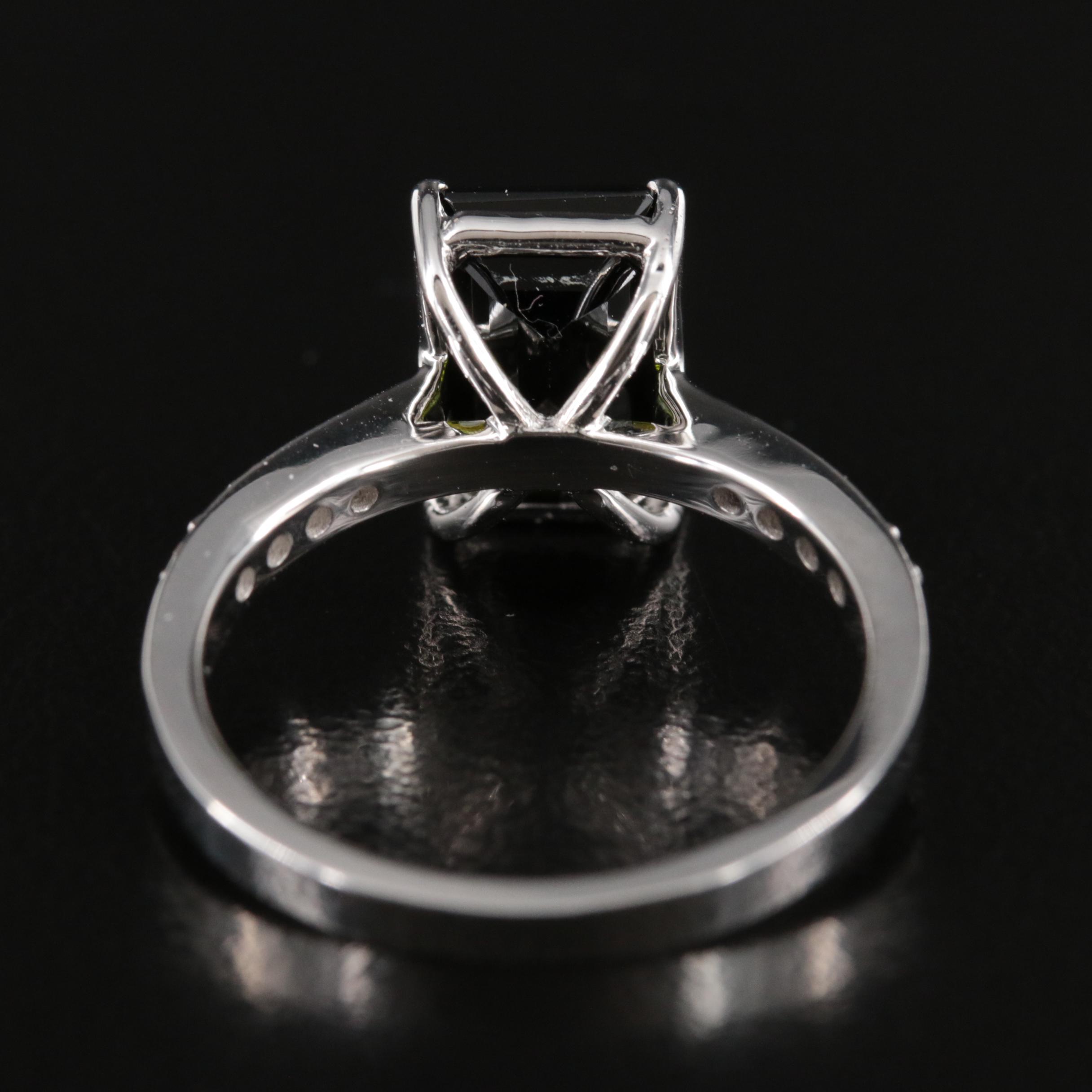 14K 3.00 CT Tourmaline and Diamond Ring