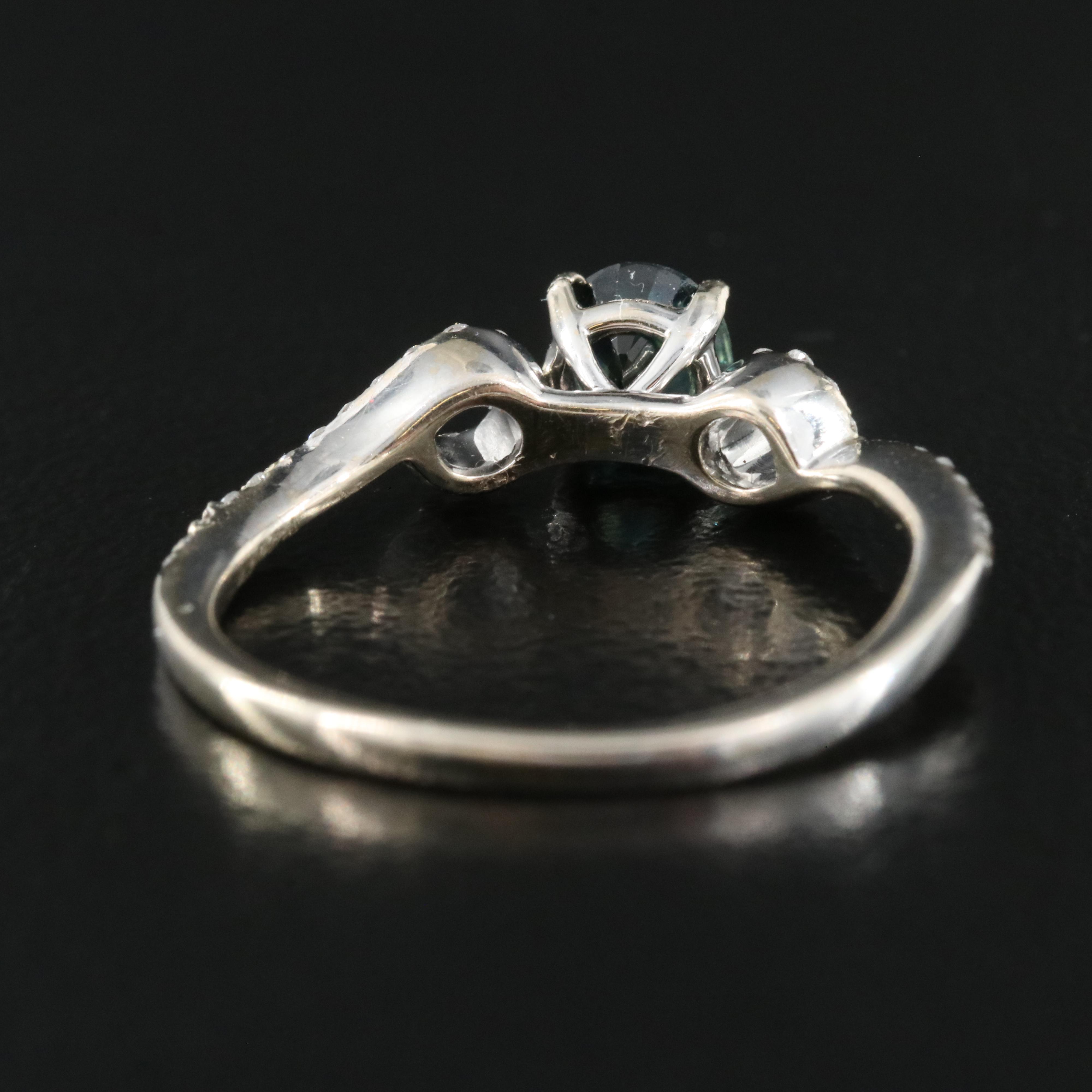 18K Sapphire and Diamond Ring