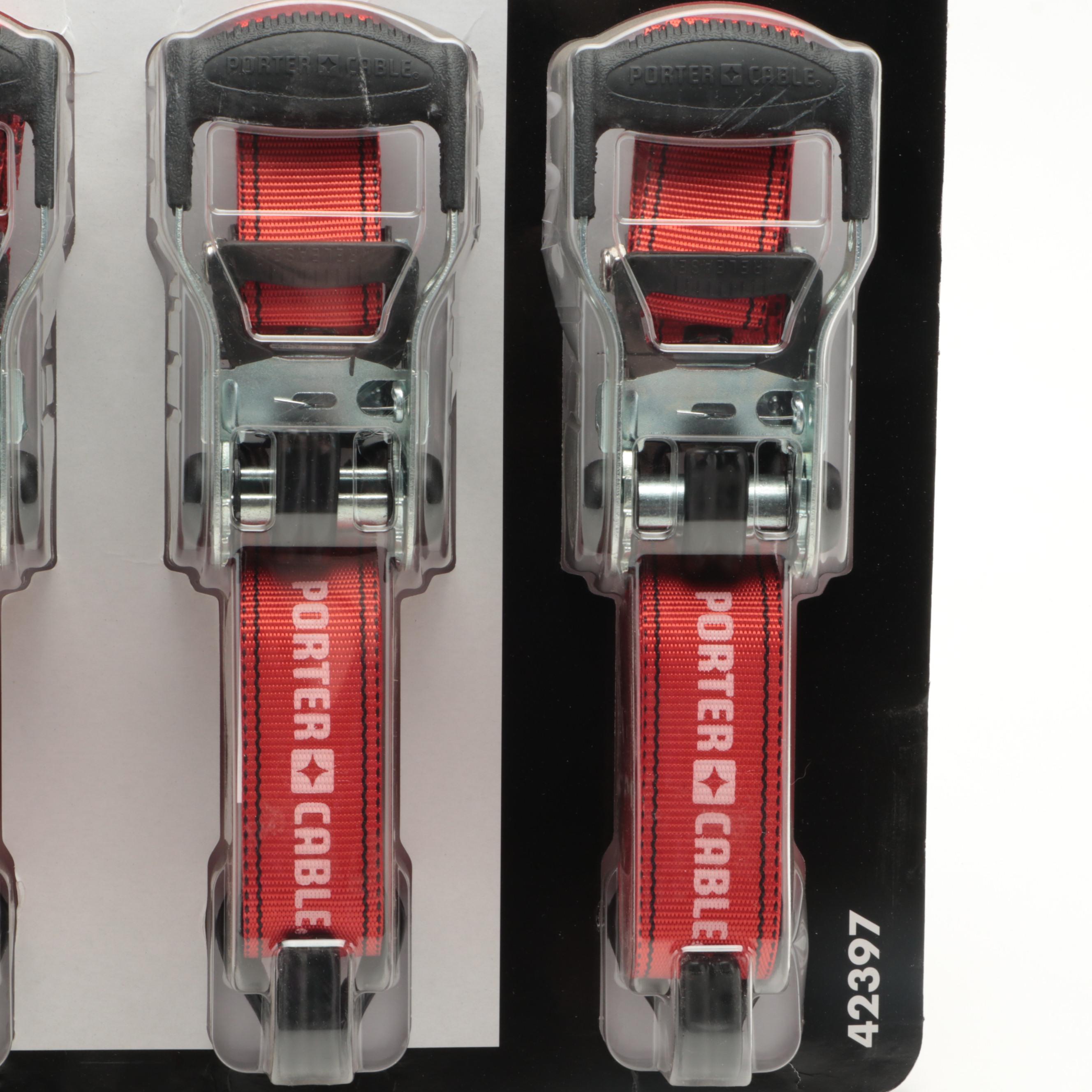 Porter-Cable 16' Ratchet Tie Downs