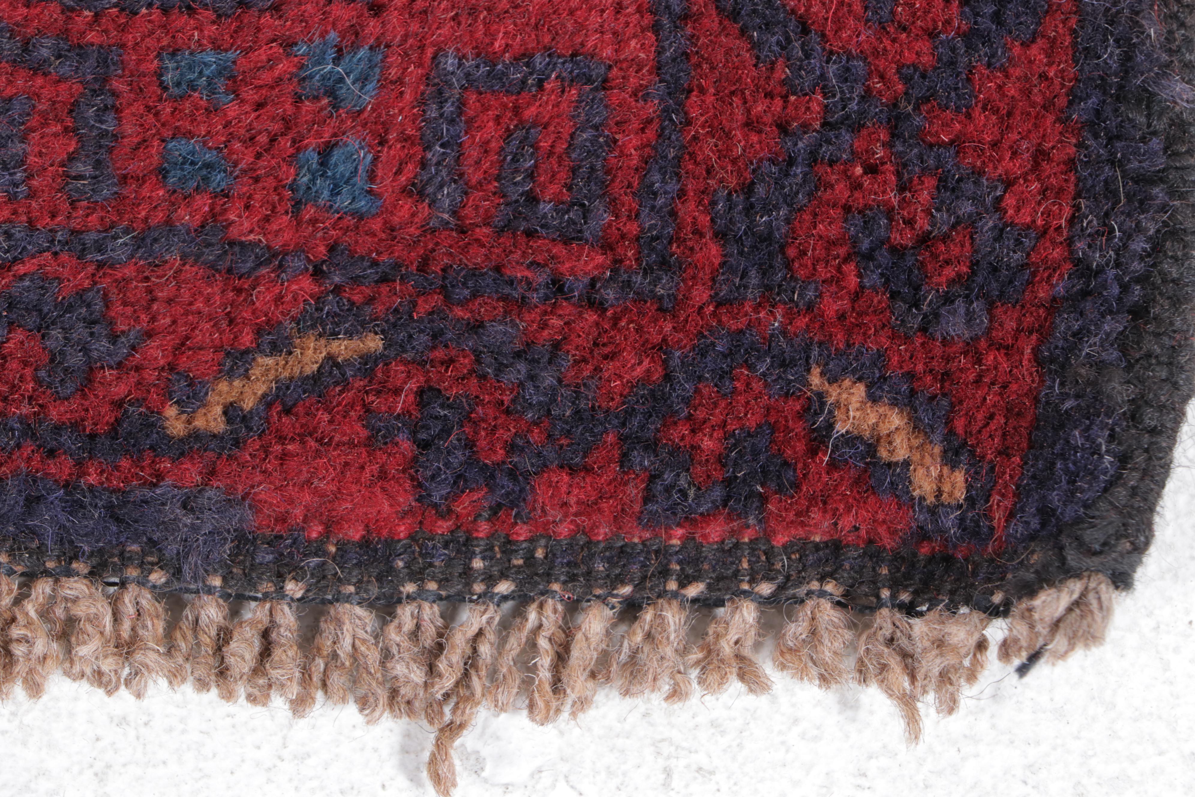 2'9 x 5' Hand-Knotted Afghan Taimani Accent Rug