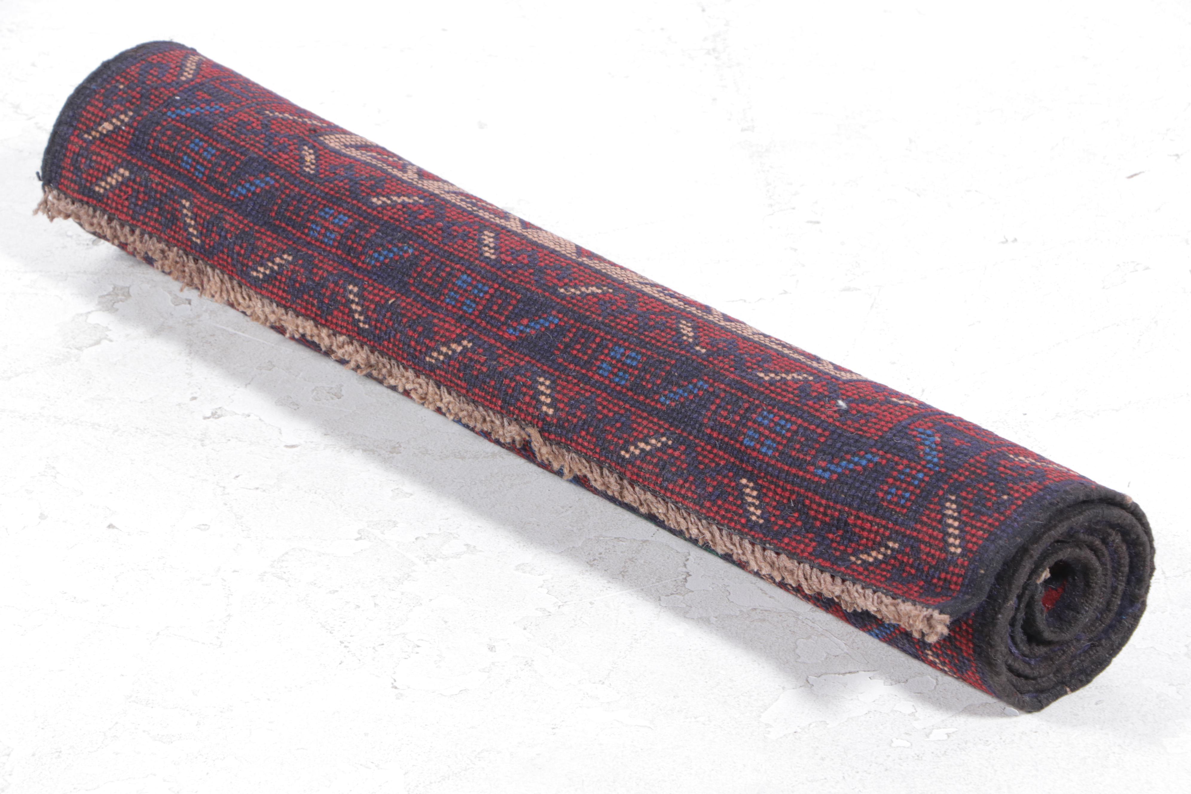 2'9 x 5' Hand-Knotted Afghan Taimani Accent Rug