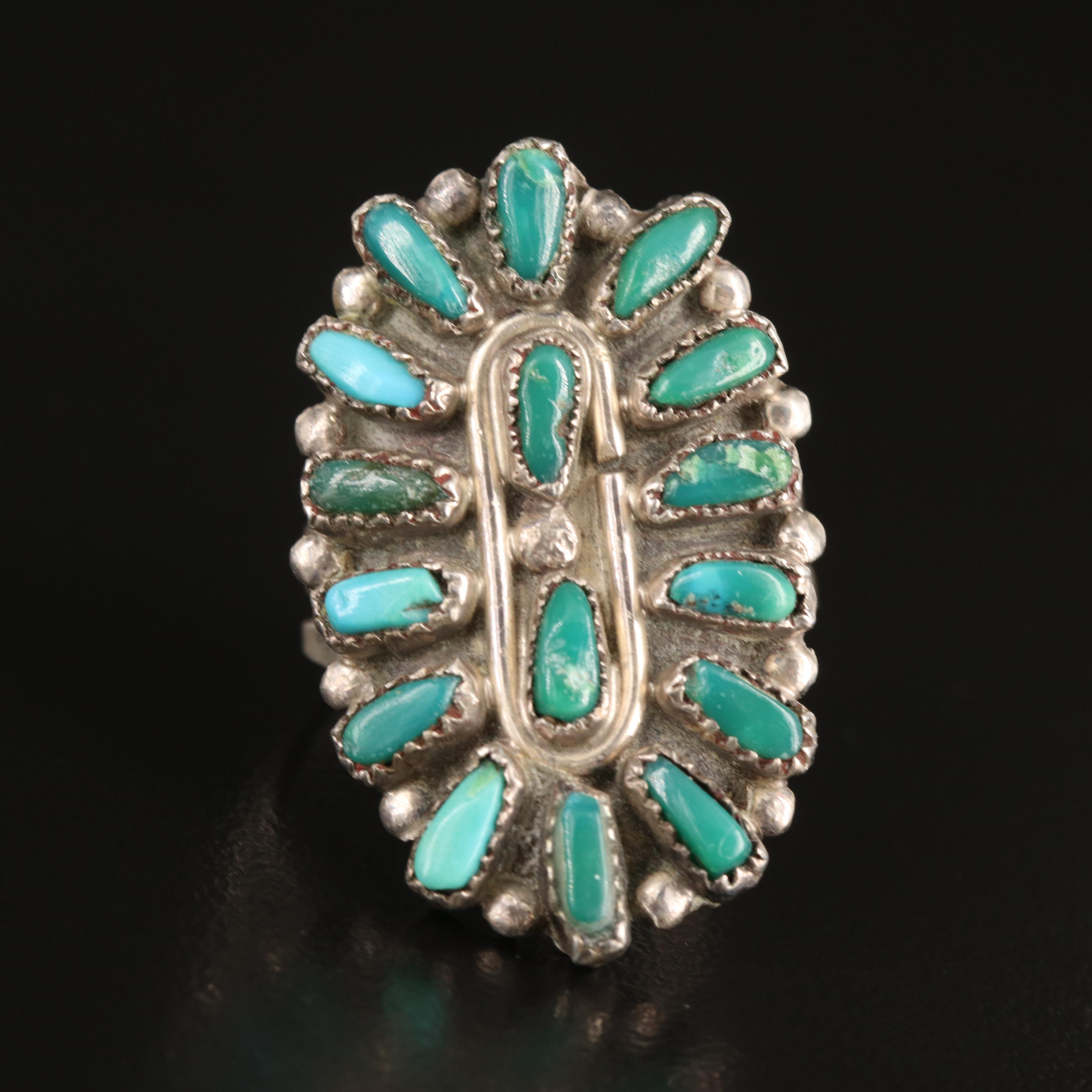 Southwestern Sterling Turquoise Ring