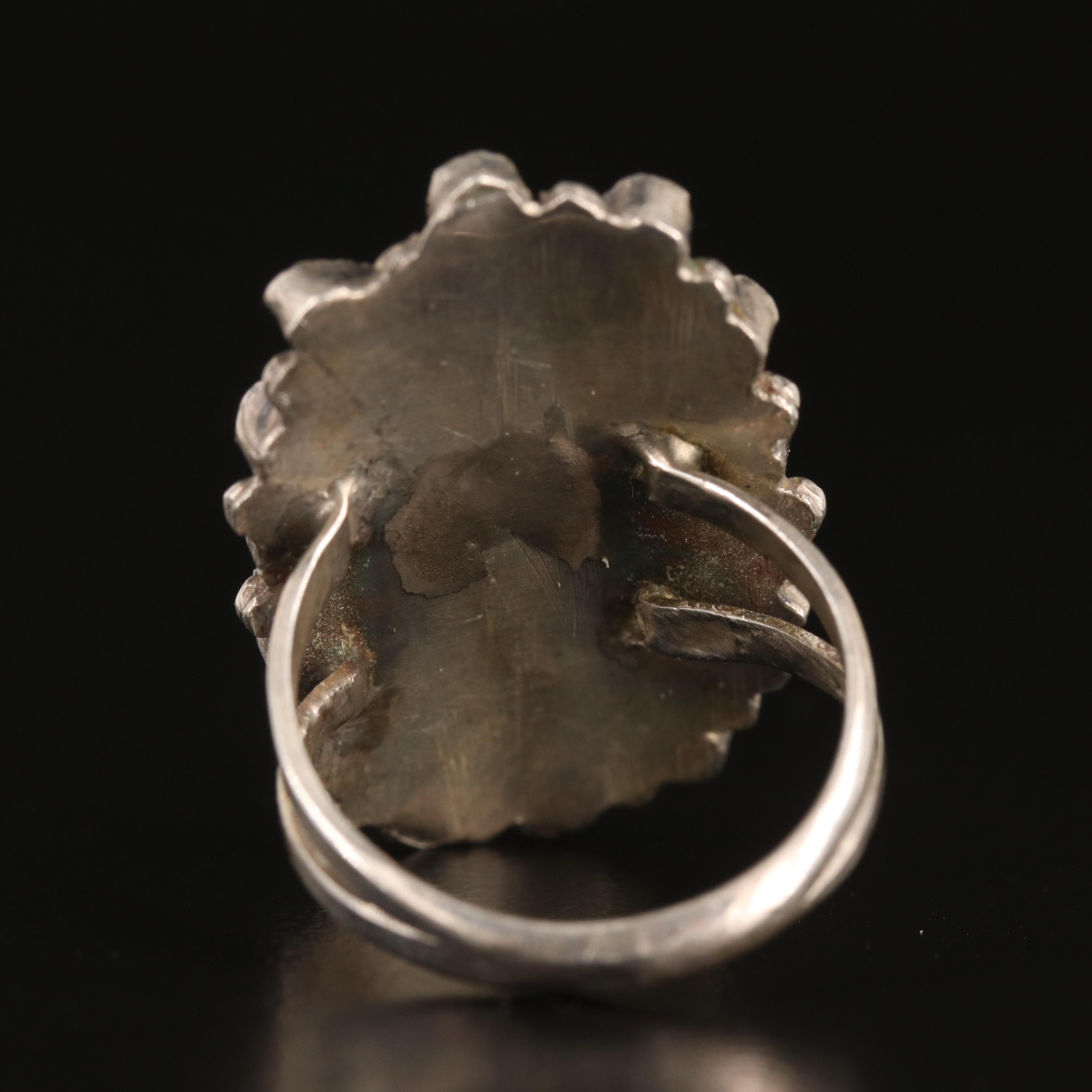 Southwestern Sterling Turquoise Ring