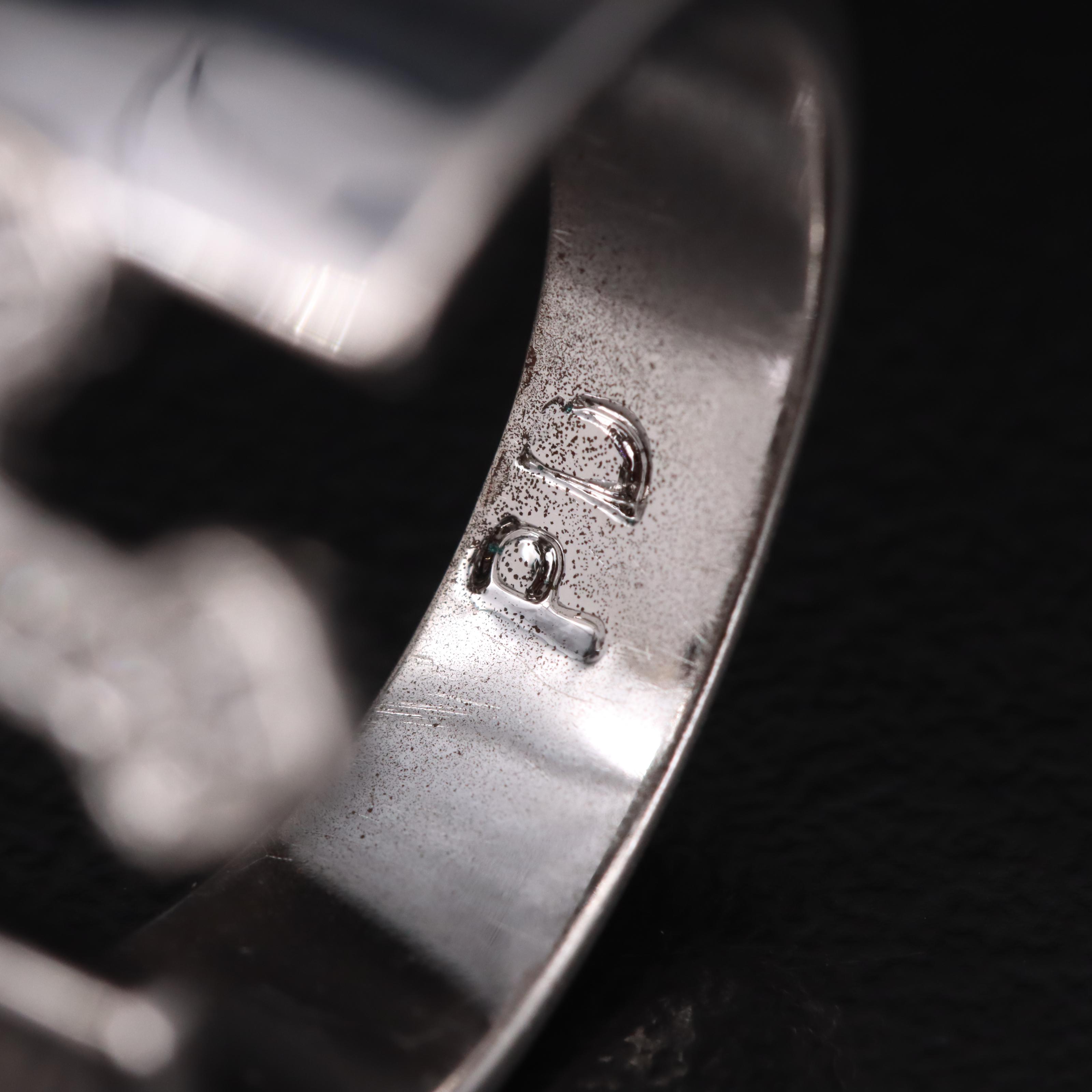 Sterling Bypass Ring with Rhinestone and Cubic Zirconia Jewelry Selection