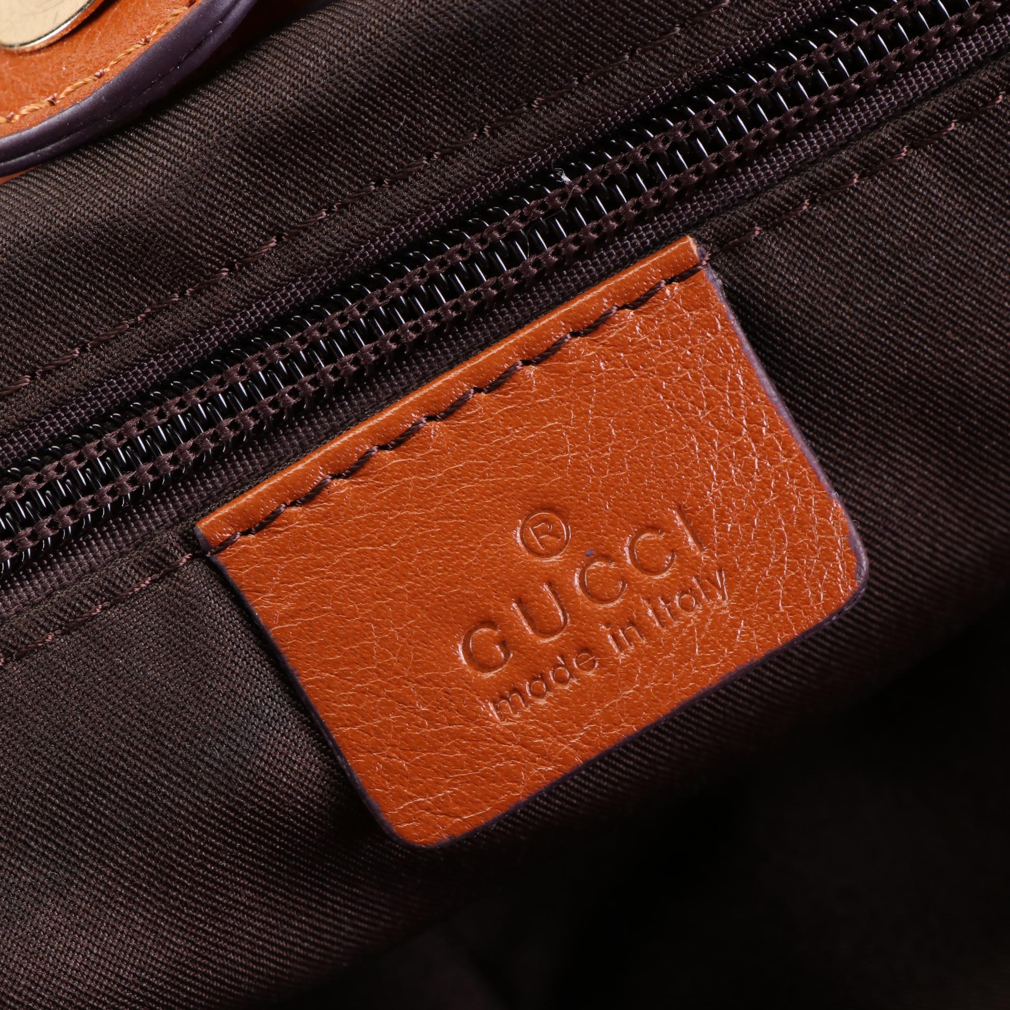 Gucci Sukey Hobo Tote Bag in GG Canvas and Leather Trim