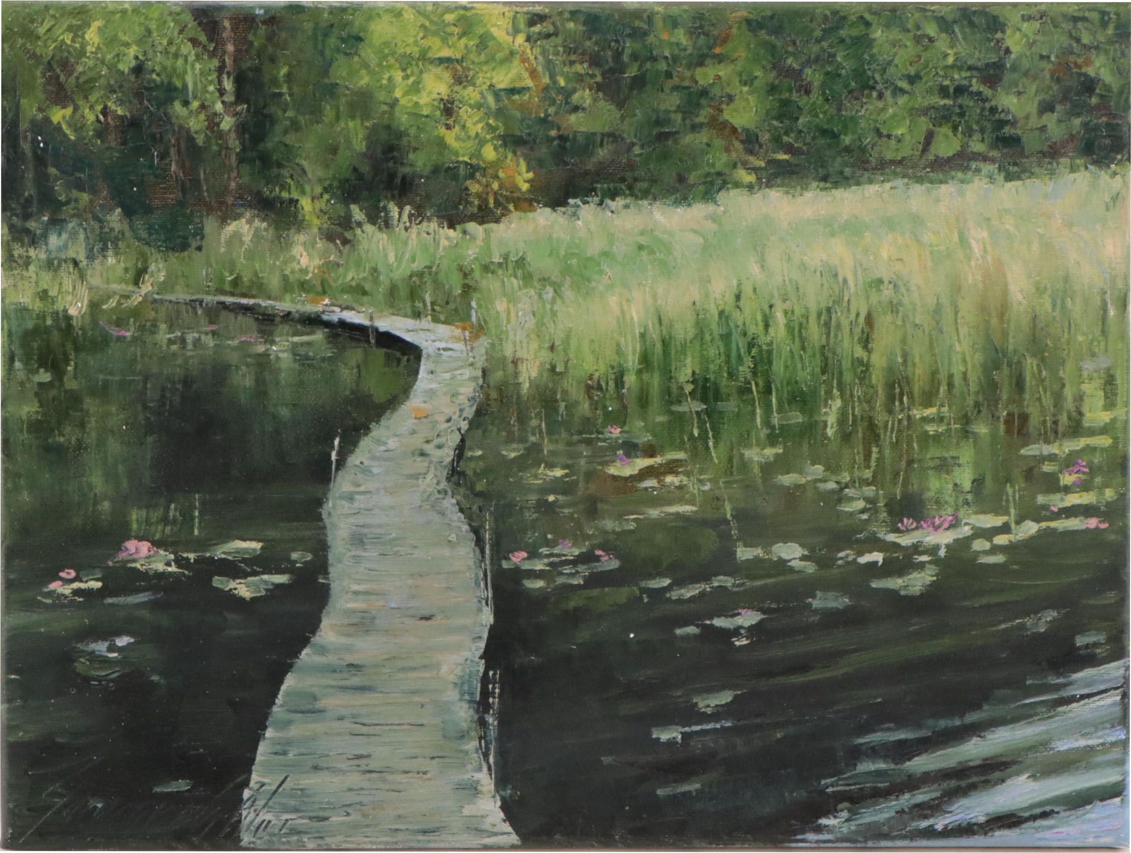 Garncarek Aleksander Oil Painting "Pomost," 2023