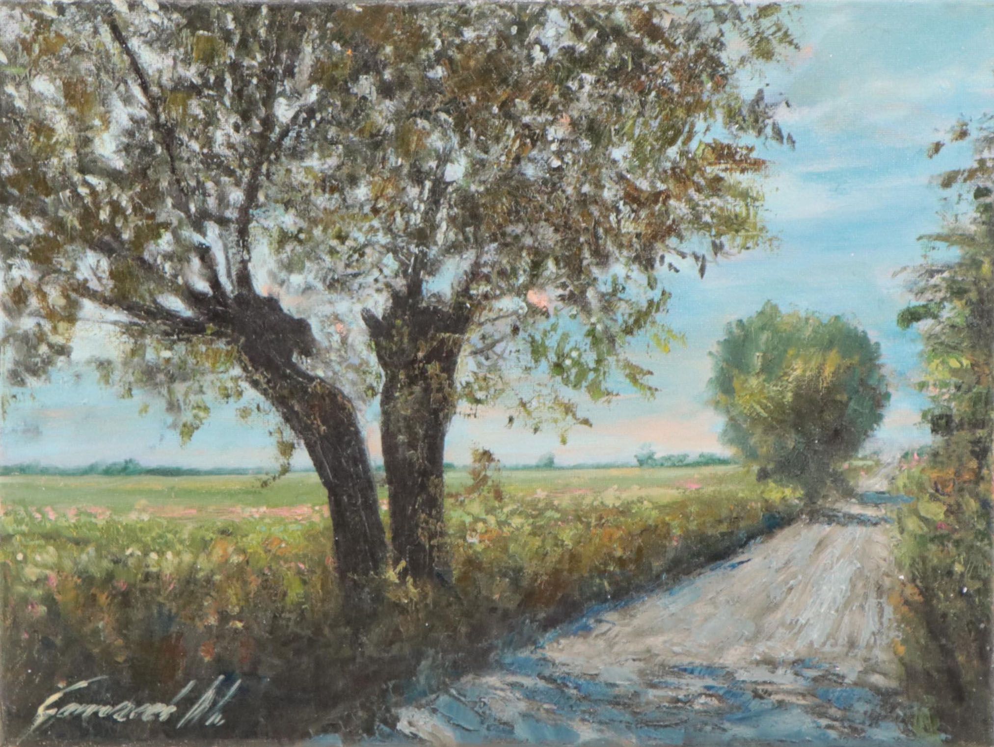Garncarek Aleksander Oil Painting "Przy Drodze," 2023