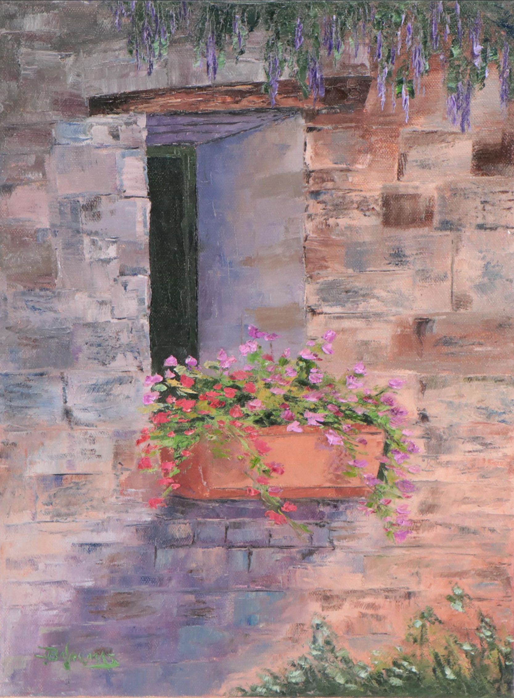 James Baldoumas Oil Painting "Window Box," 2023