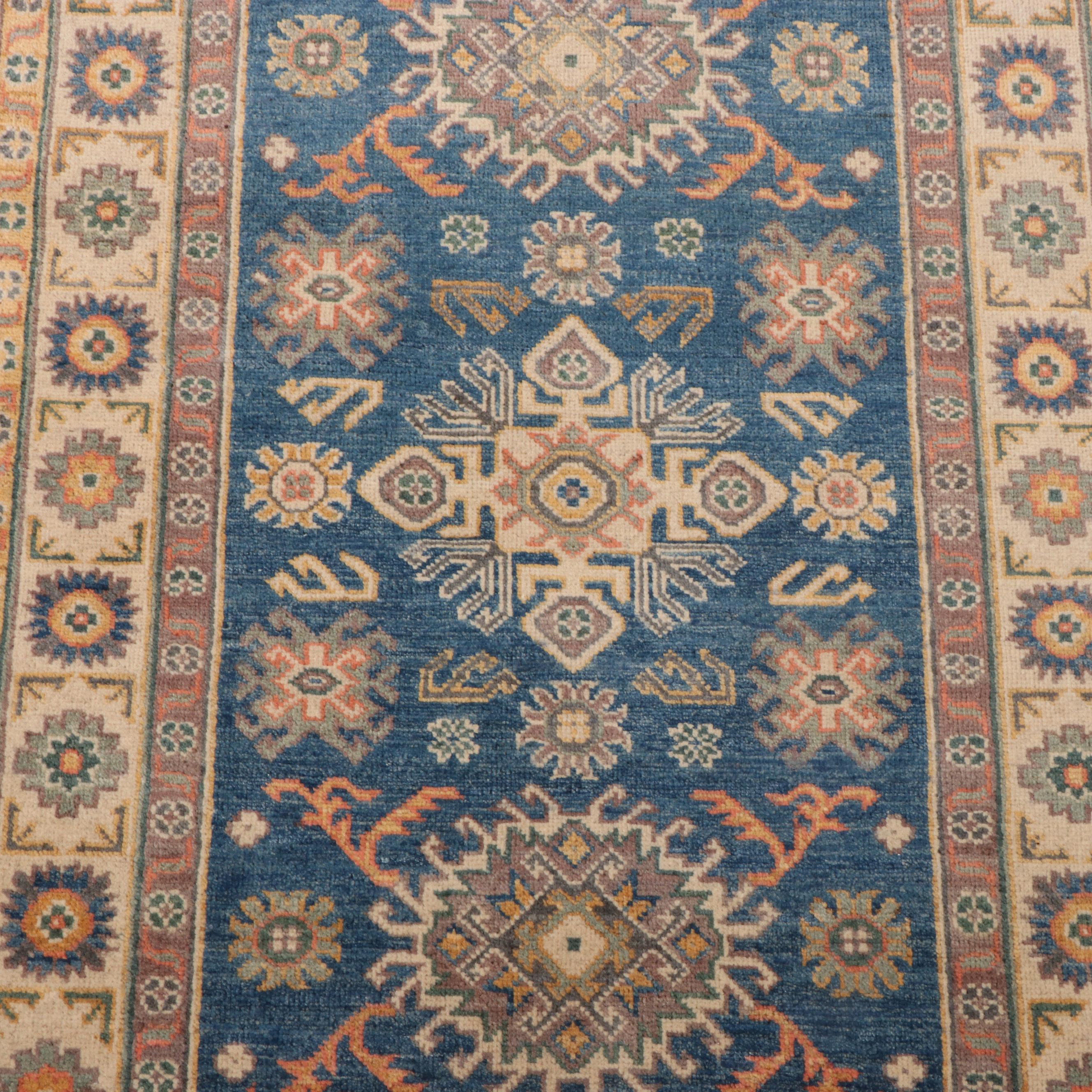 3'3 x 4'9 Hand-Knotted Pakistani Kazak-Style Accent Rug