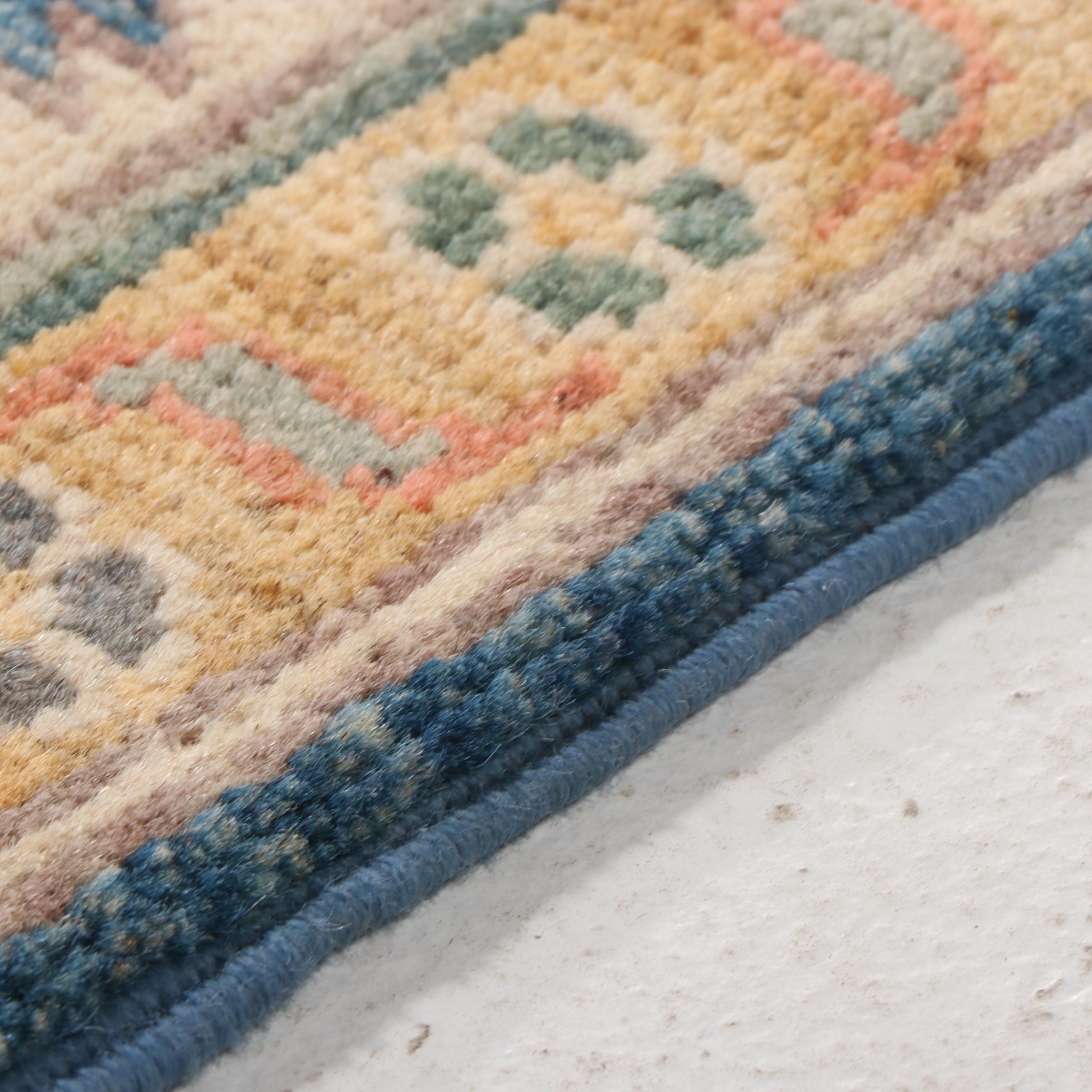 3'3 x 4'9 Hand-Knotted Pakistani Kazak-Style Accent Rug