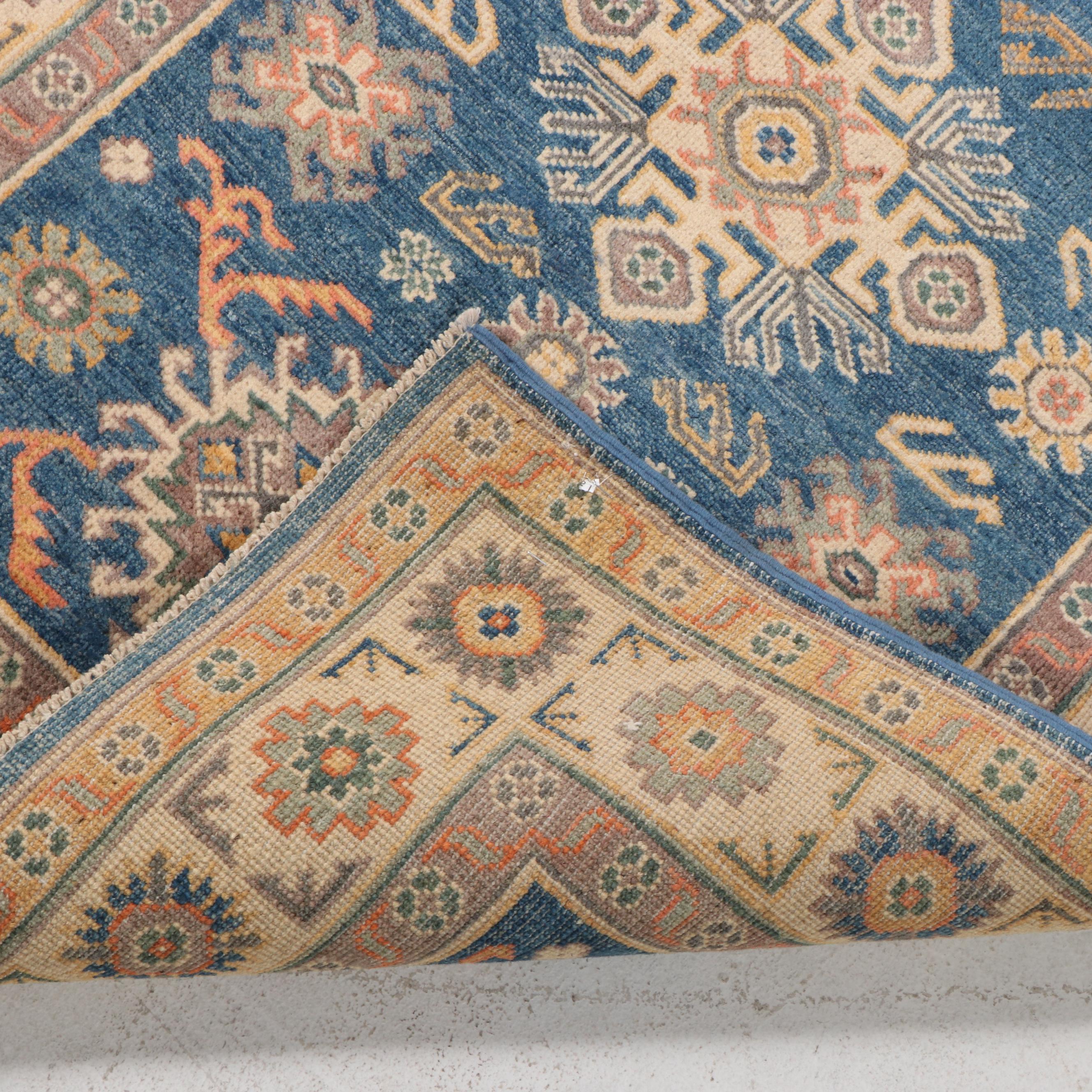 3'3 x 4'9 Hand-Knotted Pakistani Kazak-Style Accent Rug