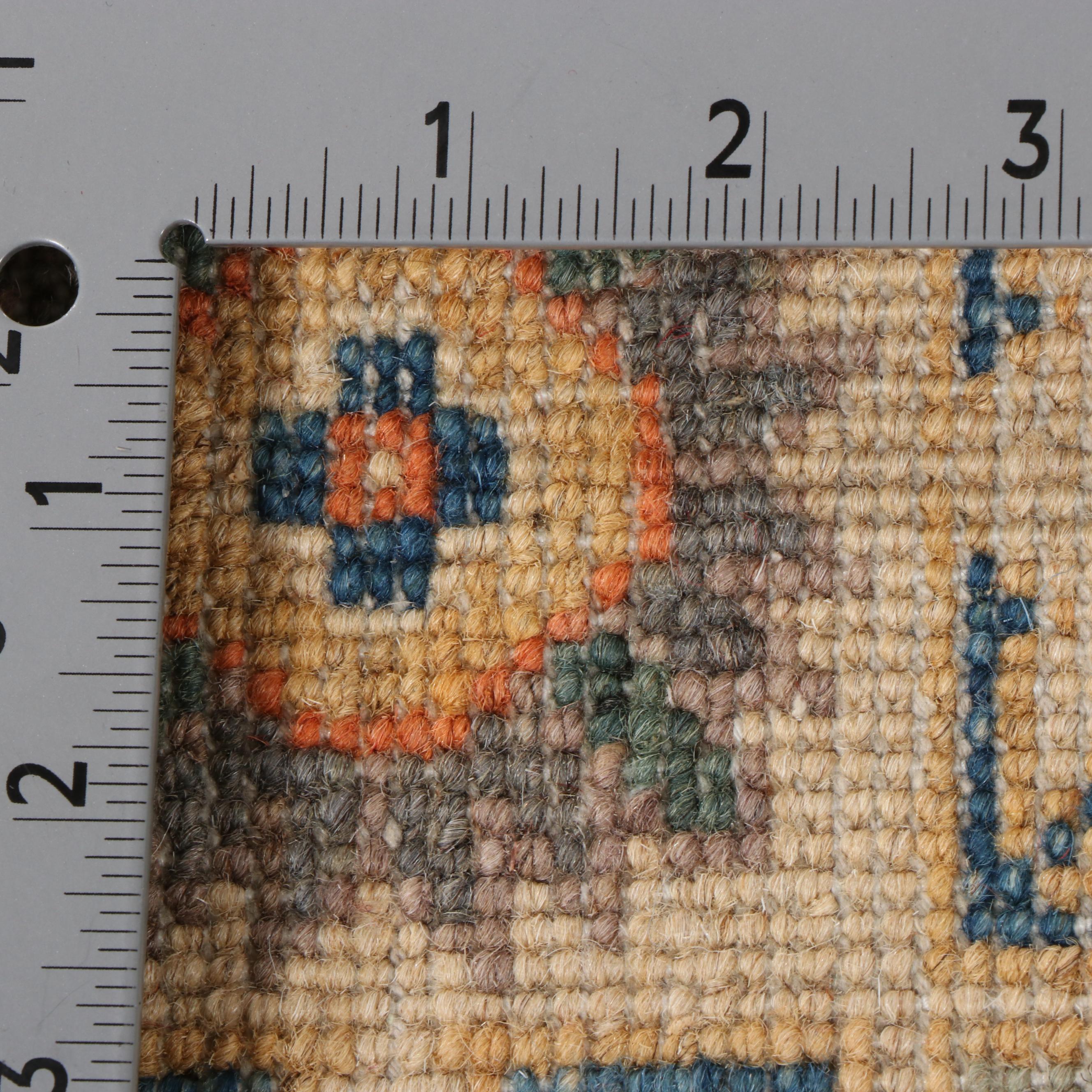 3'3 x 4'9 Hand-Knotted Pakistani Kazak-Style Accent Rug