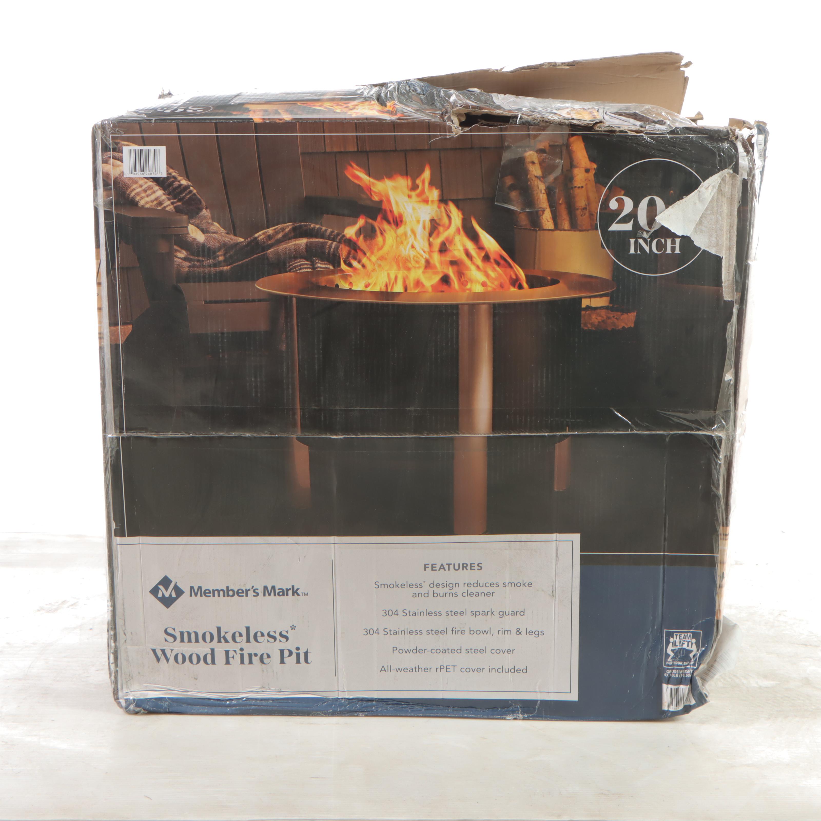 Member's Mark Smokeless Wood Fire Pit