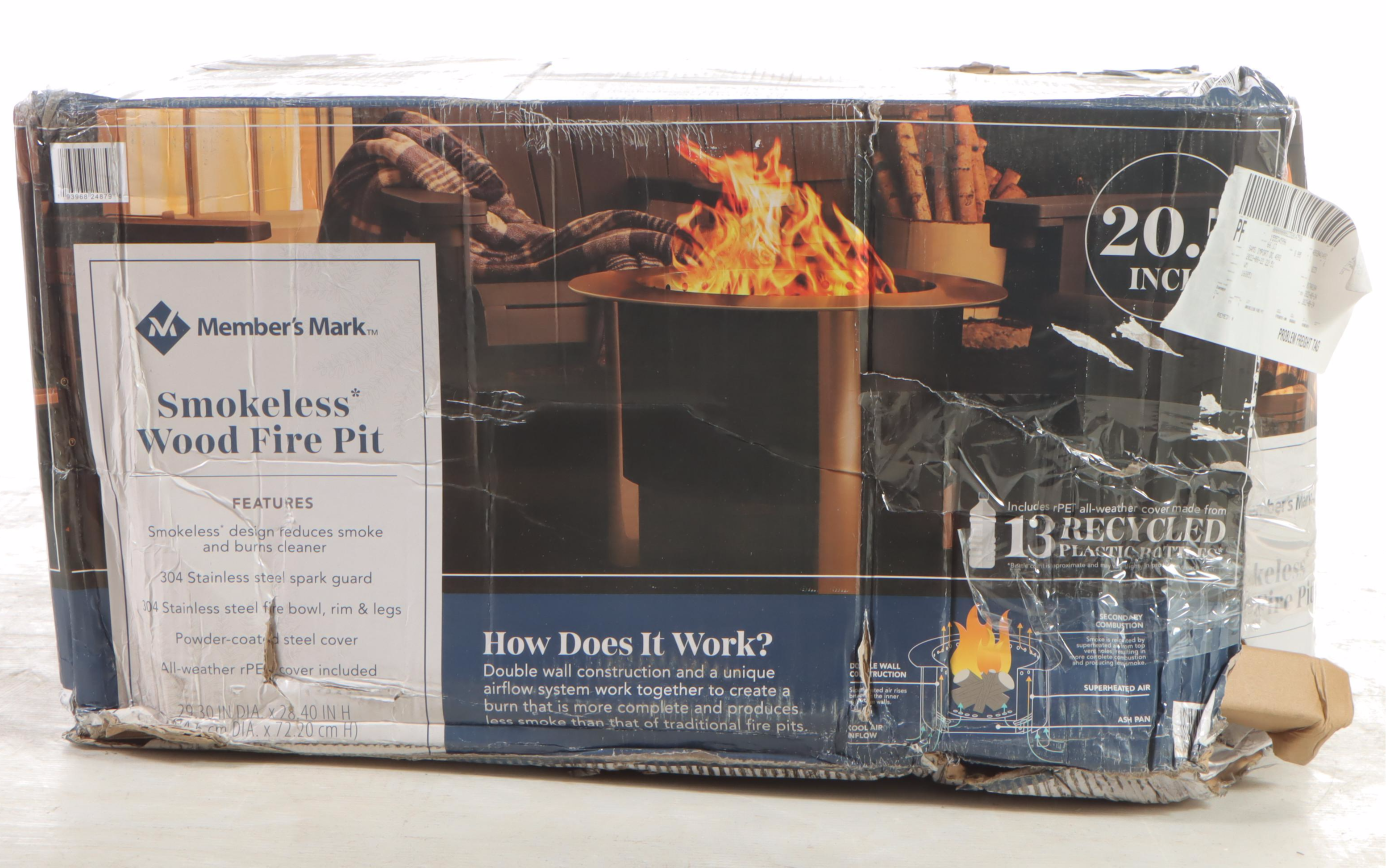 Member's Mark Smokeless Wood Fire Pit