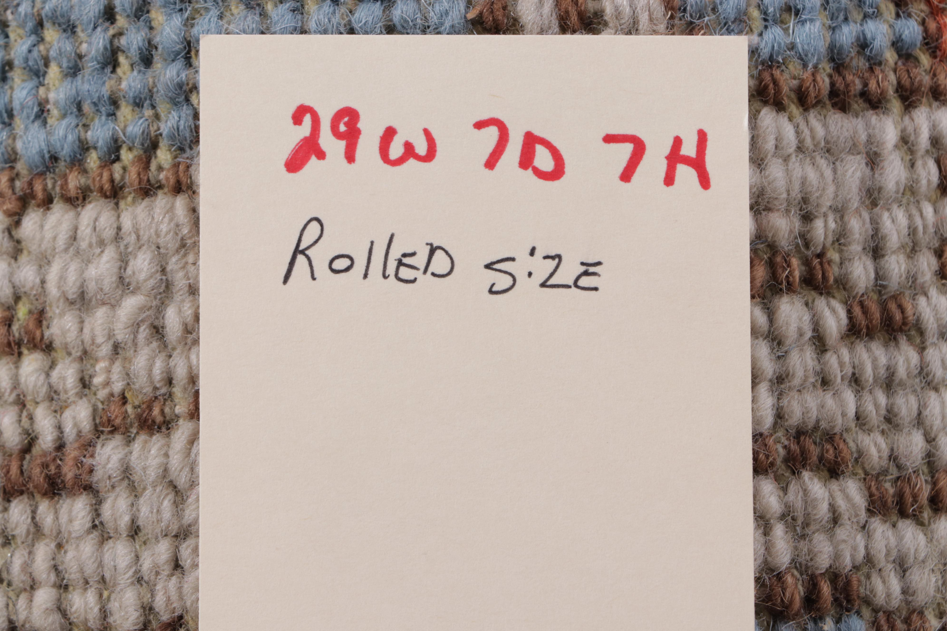 2'6 x 8' Hand-Knotted Indian Pictorial Hunt Scene Carpet Runner