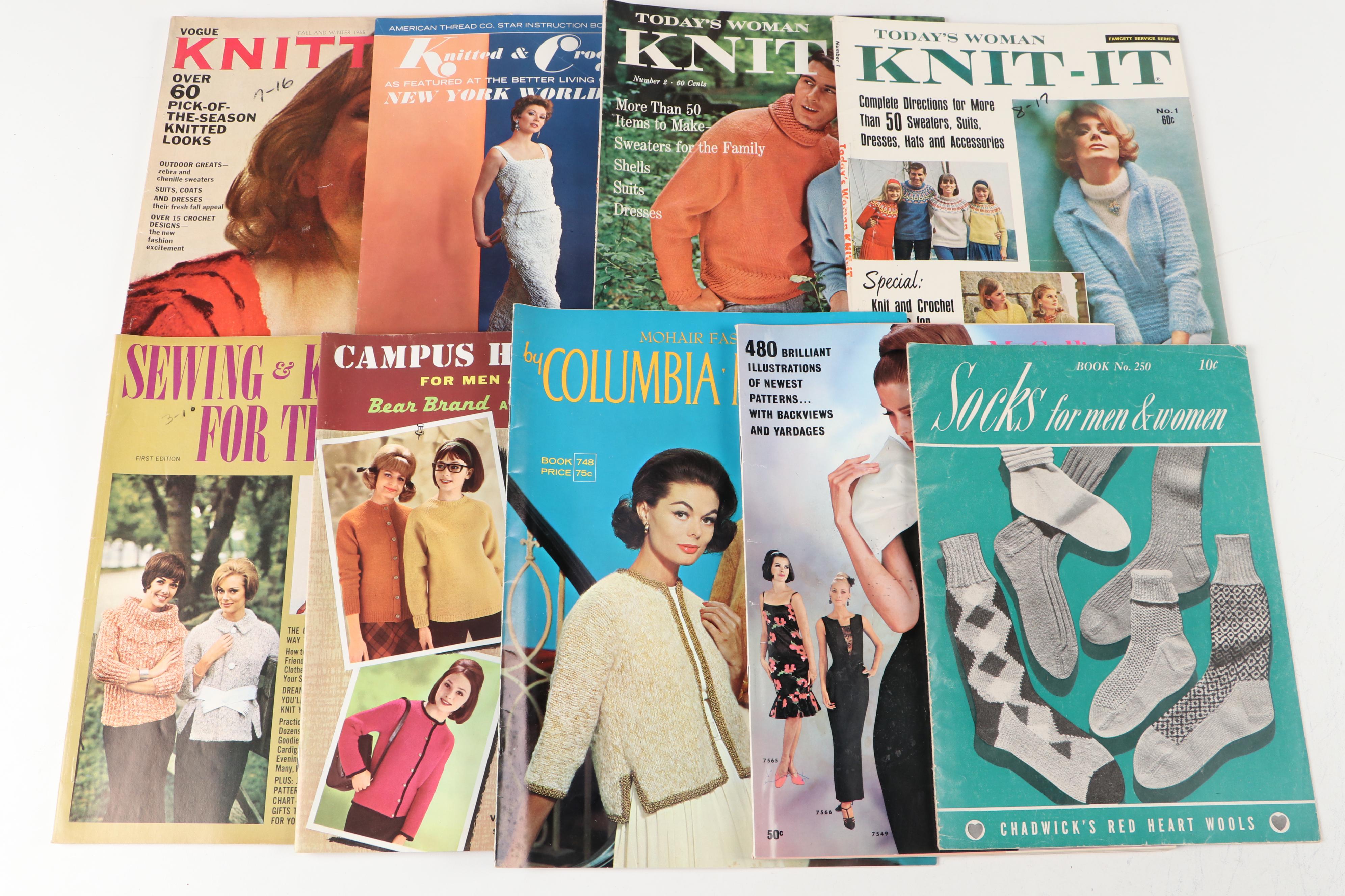"Vogue Knitting," "McCall's Knitting for Beginners," and More Crafting Magazines