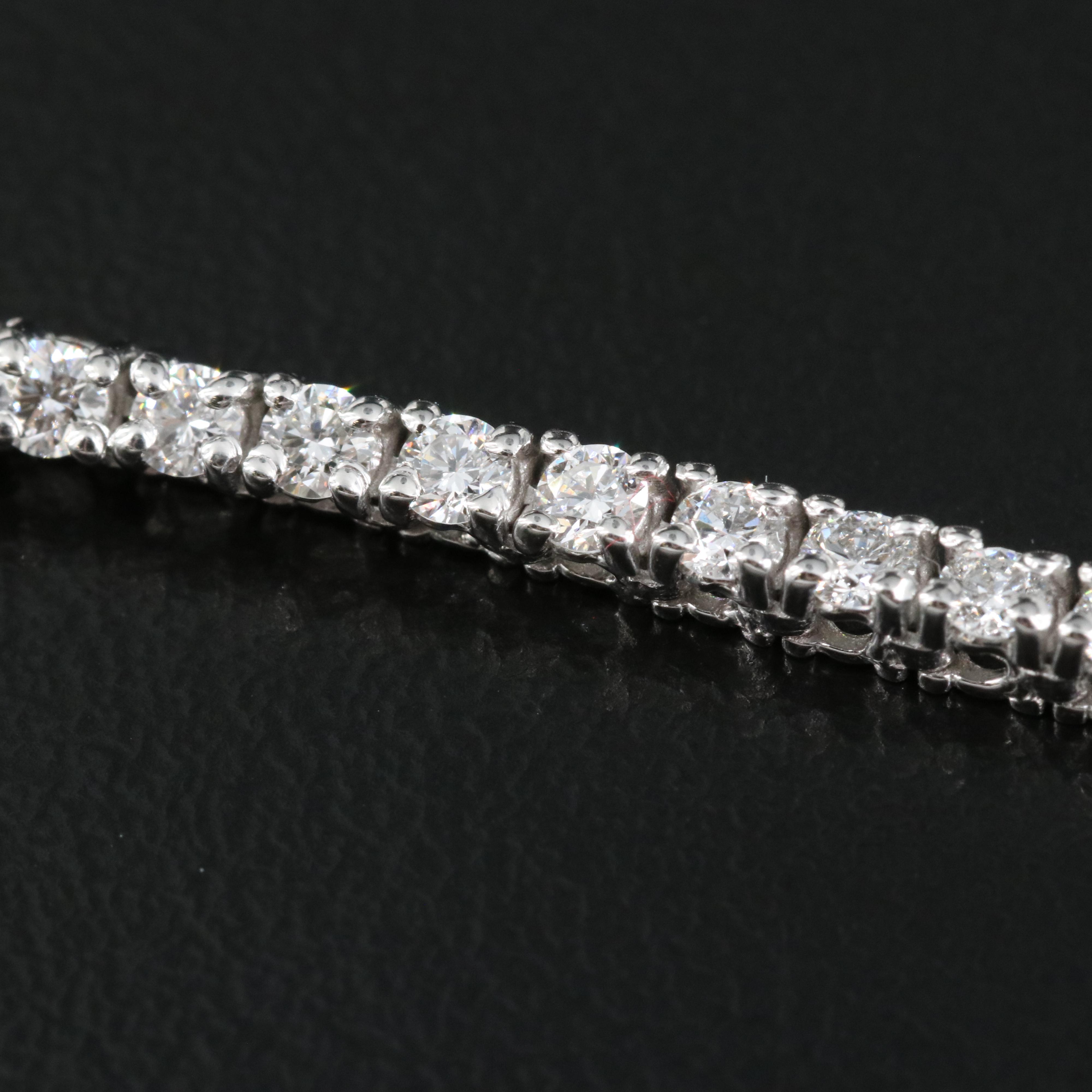 14K 6.62 CTW Diamond Rivière Necklace