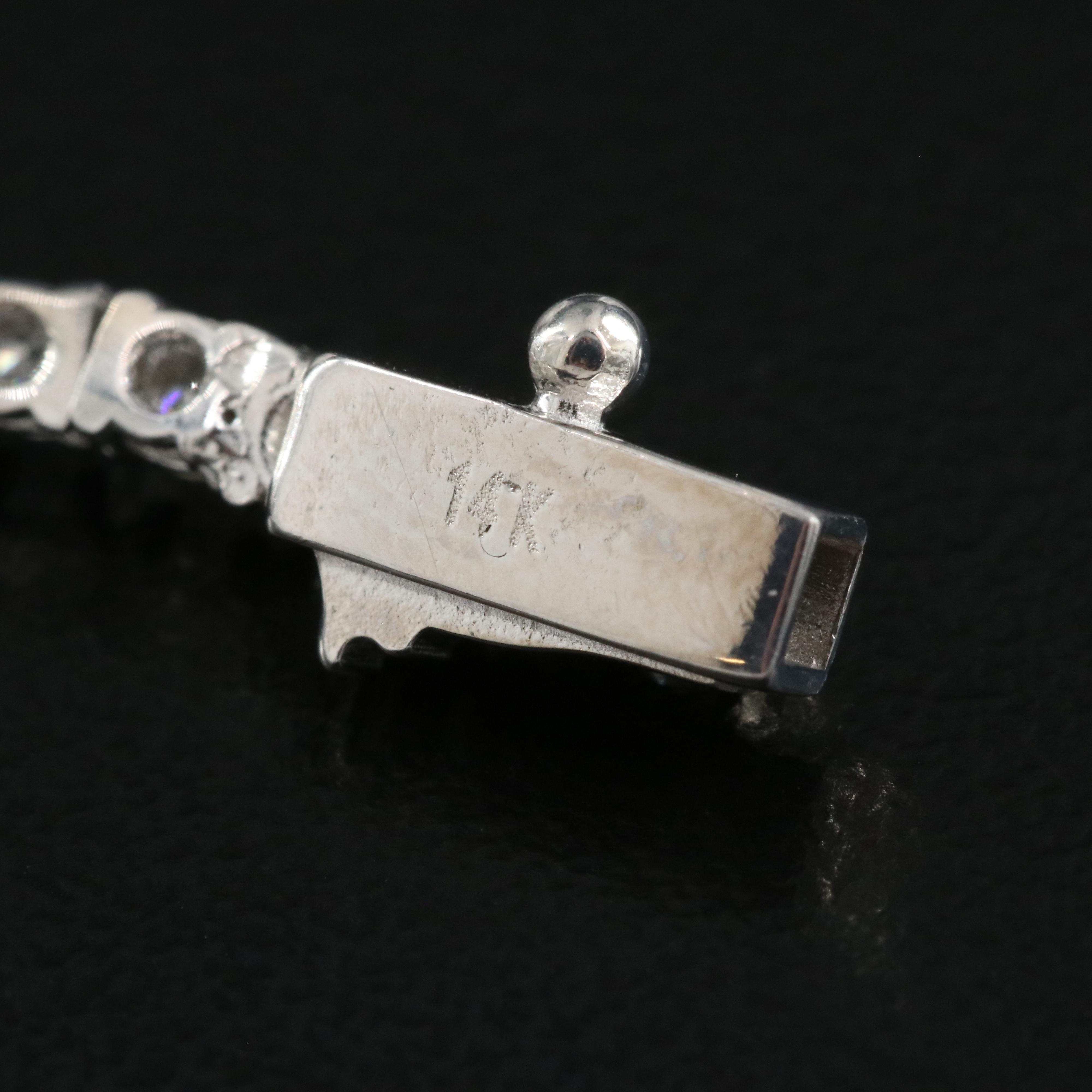 14K 6.62 CTW Diamond Rivière Necklace