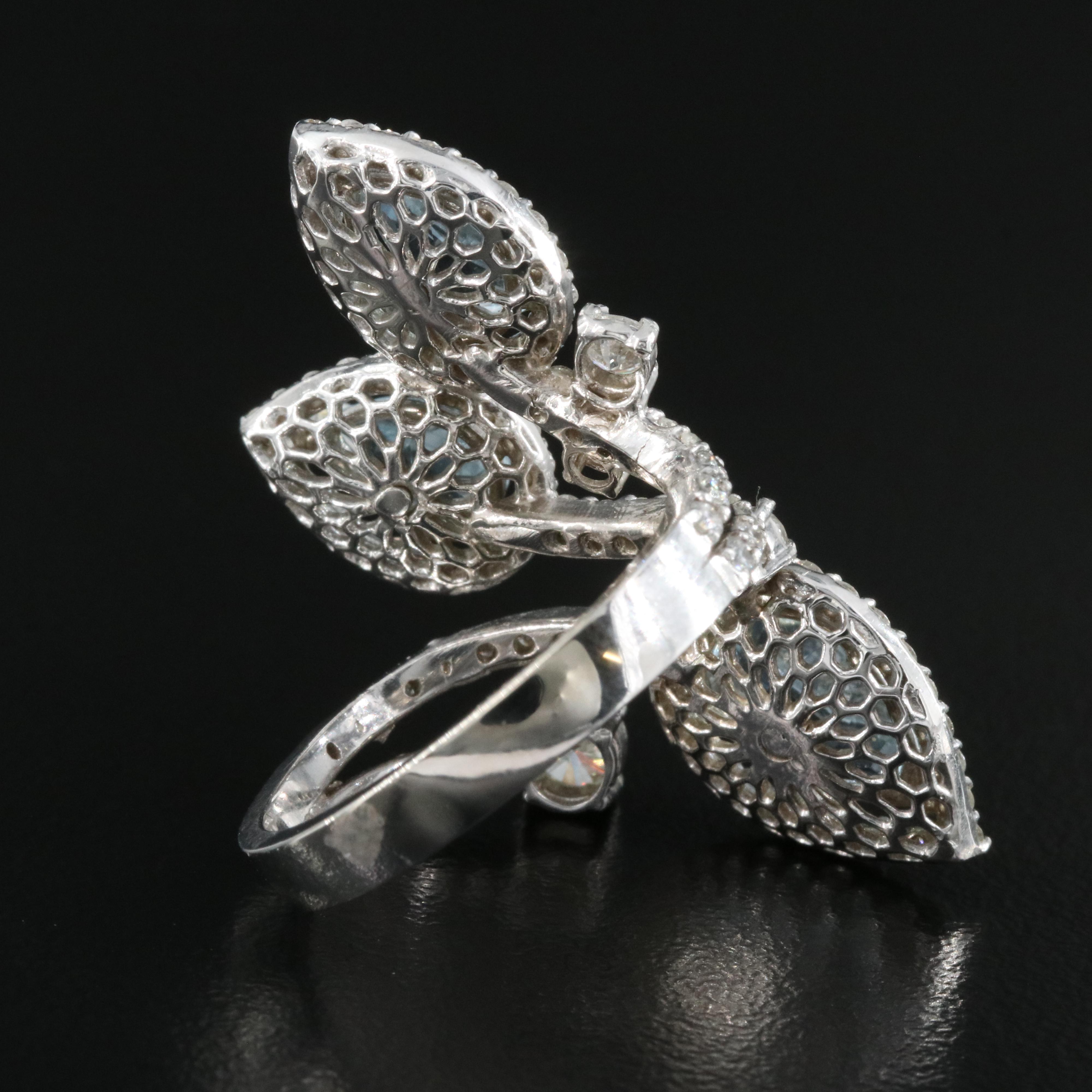 14K Aquamarine and 1.67 CTW Diamond Ring