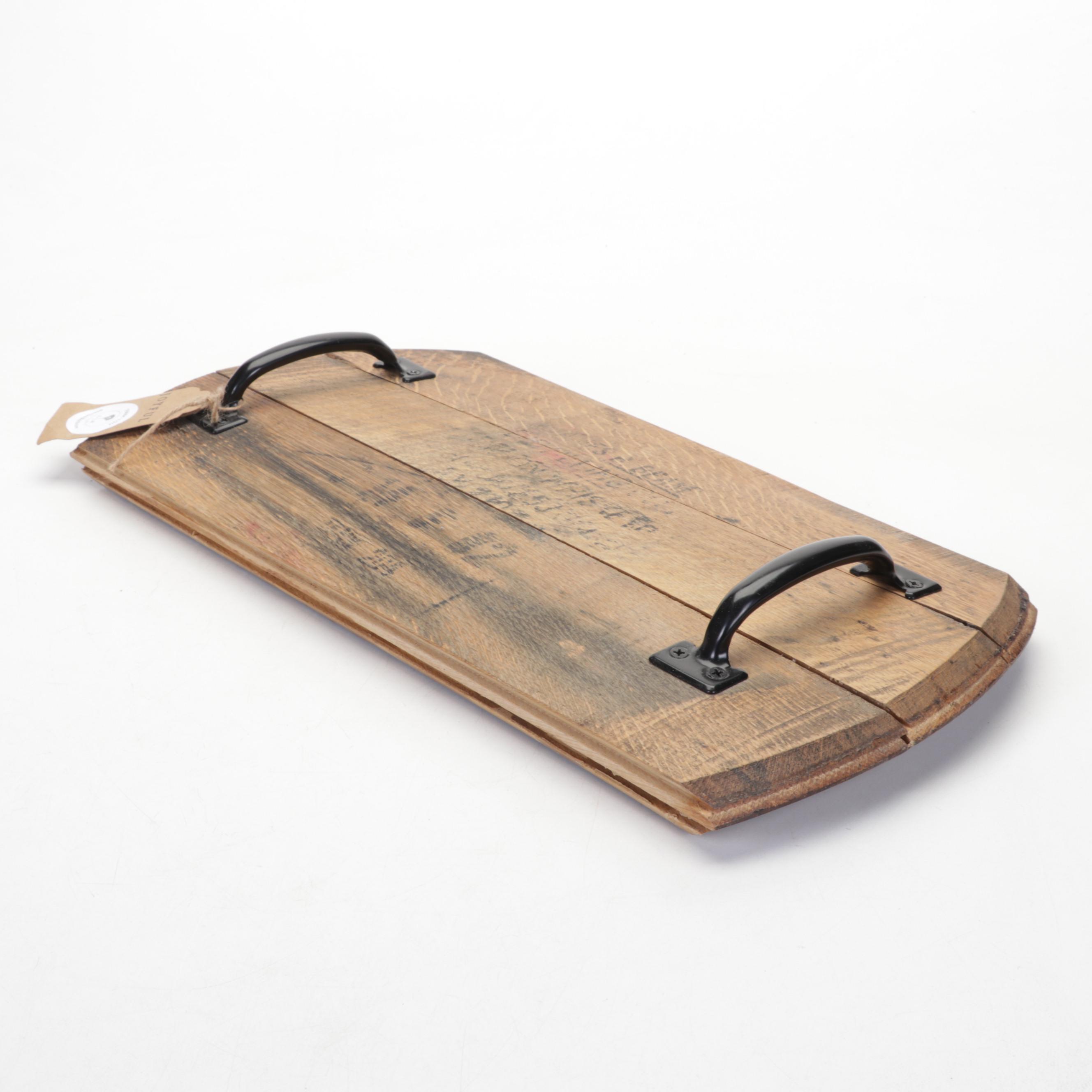 Handmade Jim Beam Bourbon Barrel Serving Tray