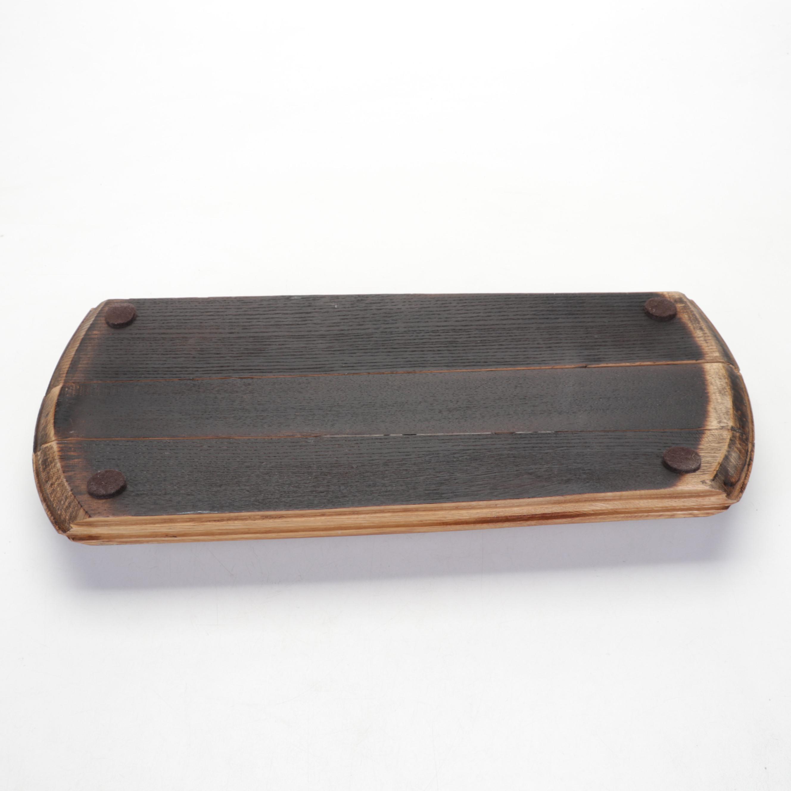 Handmade Jim Beam Bourbon Barrel Serving Tray