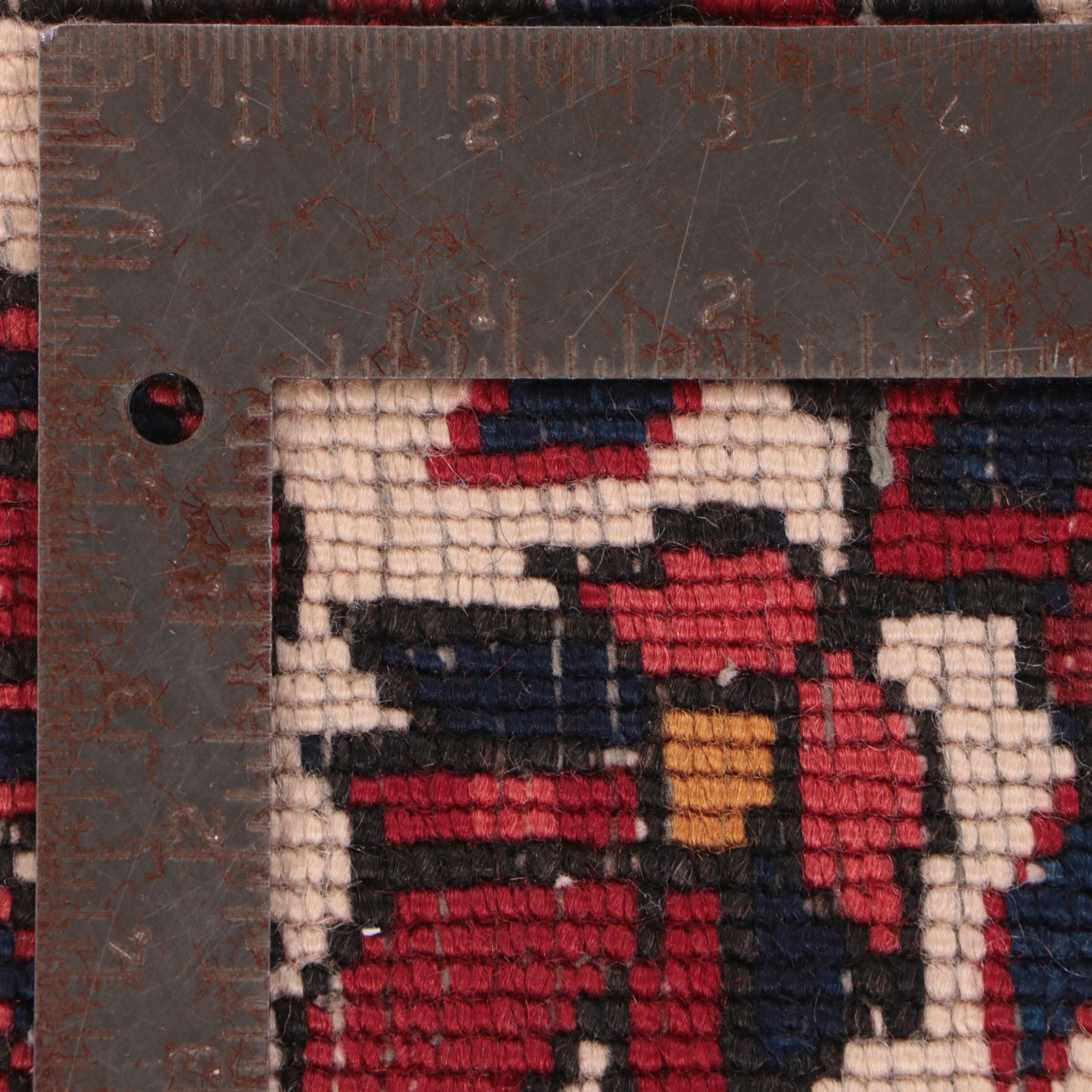 3'4 x 4'1 Hand-Knotted Persian Heriz Accent Rug