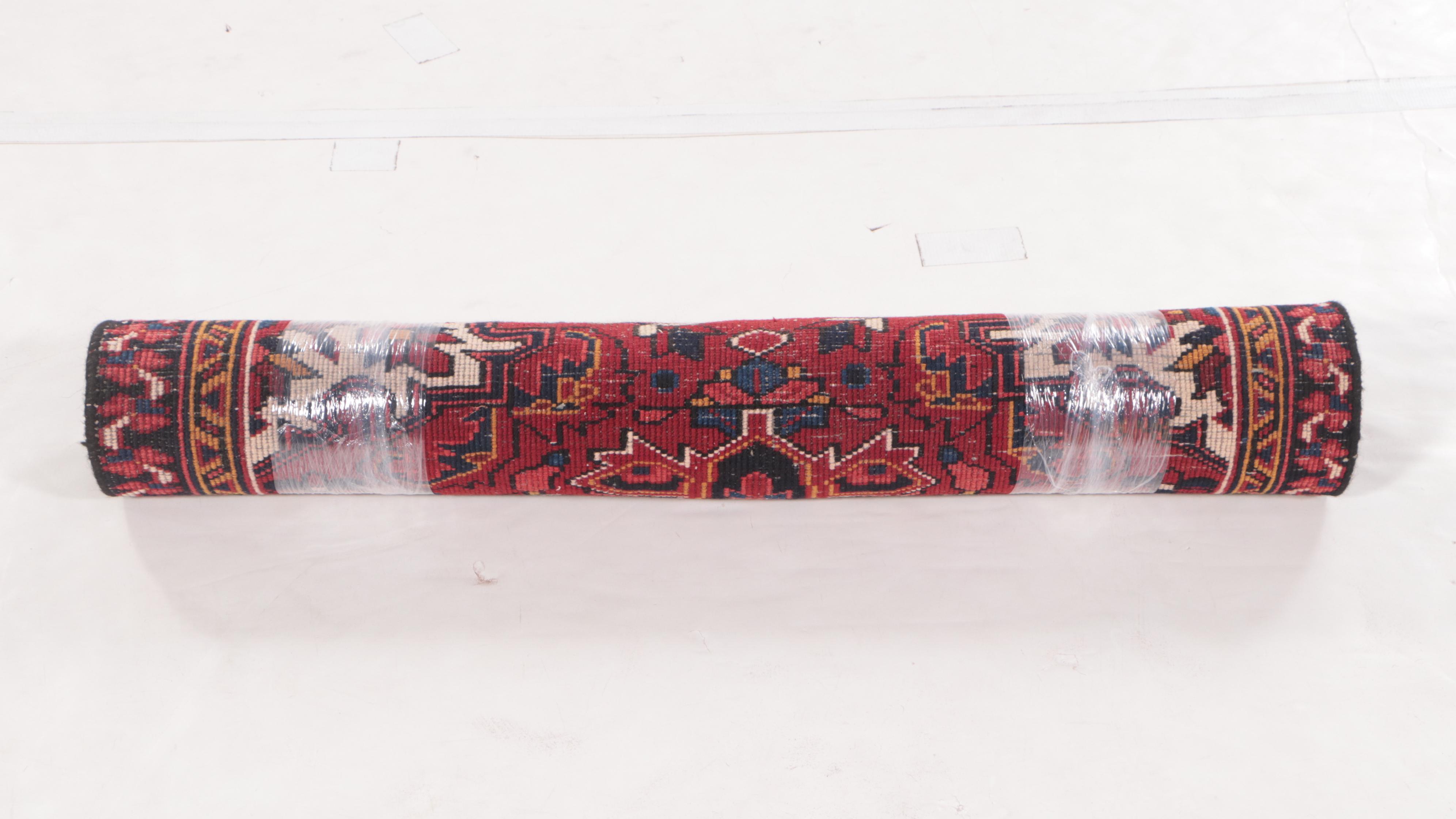 3'4 x 4'1 Hand-Knotted Persian Heriz Accent Rug