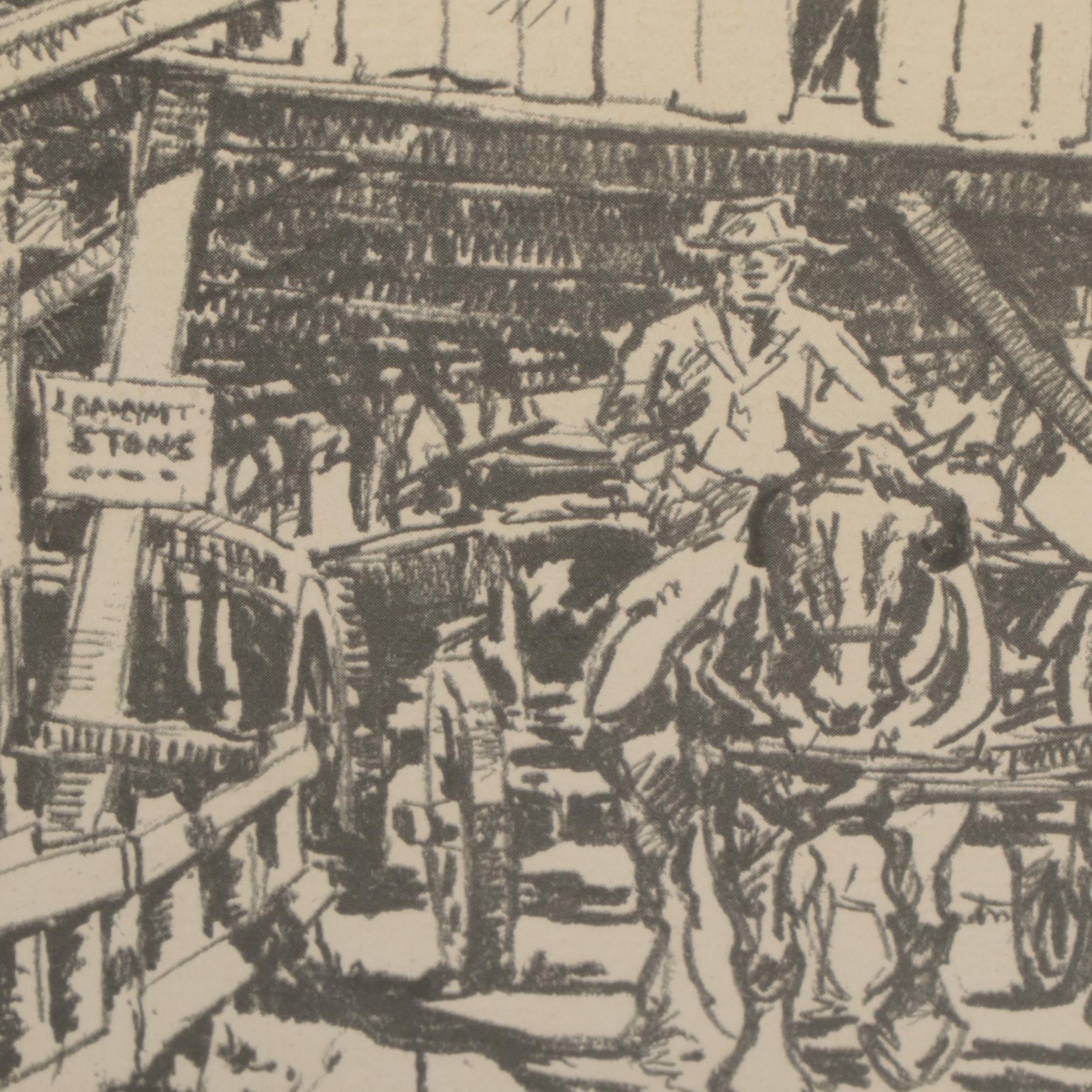 Leslie Cope Halftones "The Drinking Trough," "Covered Bridge," and "Old Barn"