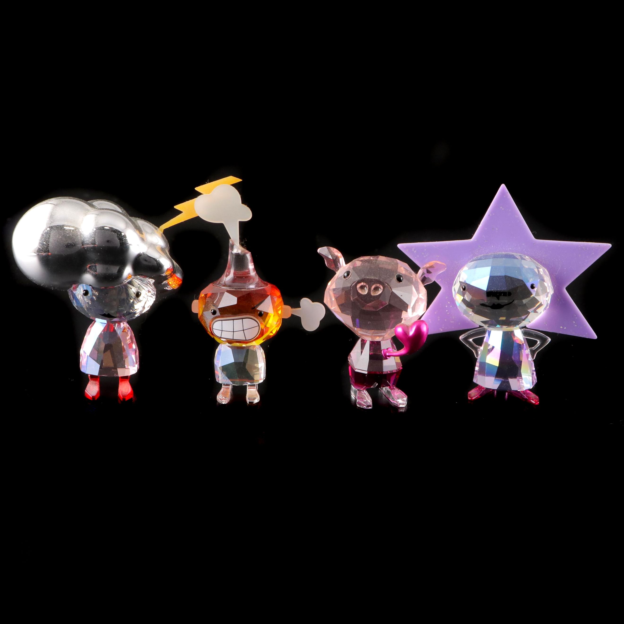 Swarovski Crystal Lovlots Emoti Figurines