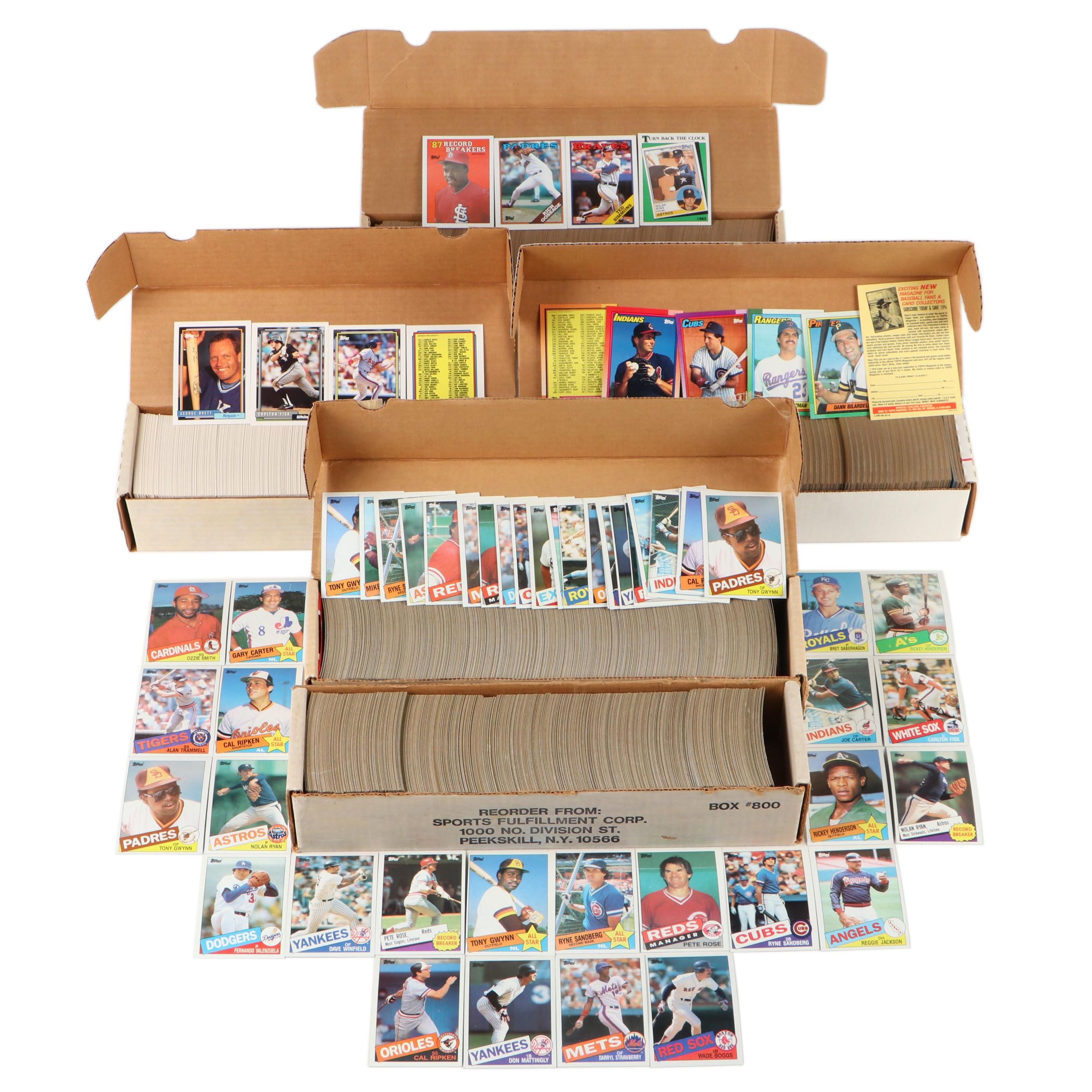 Topps Baseball Cards Including Rose, Mattingly, 1988 Near-Set, 1980s–1990s