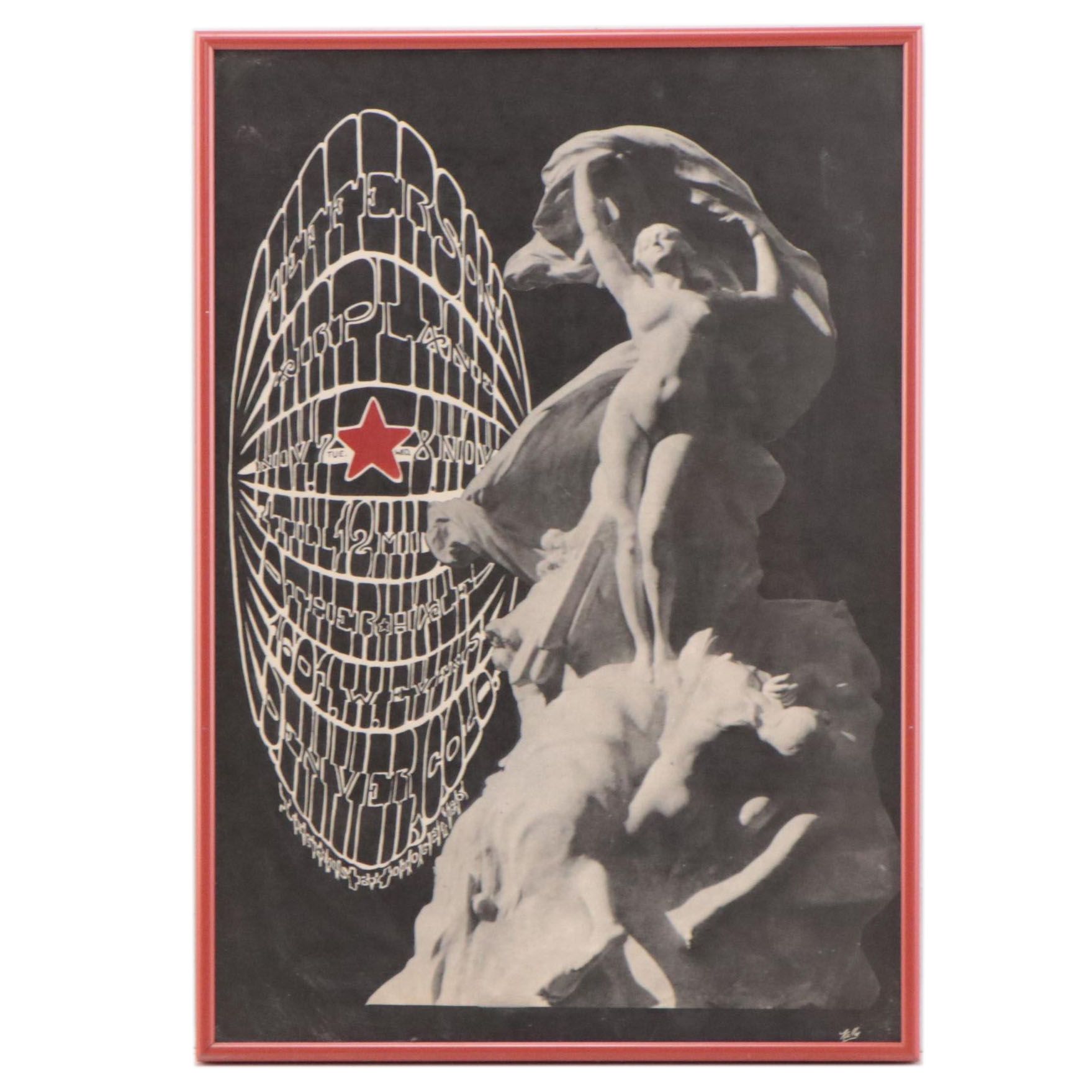 Color Lithograph Concert Poster After Alton Kelley