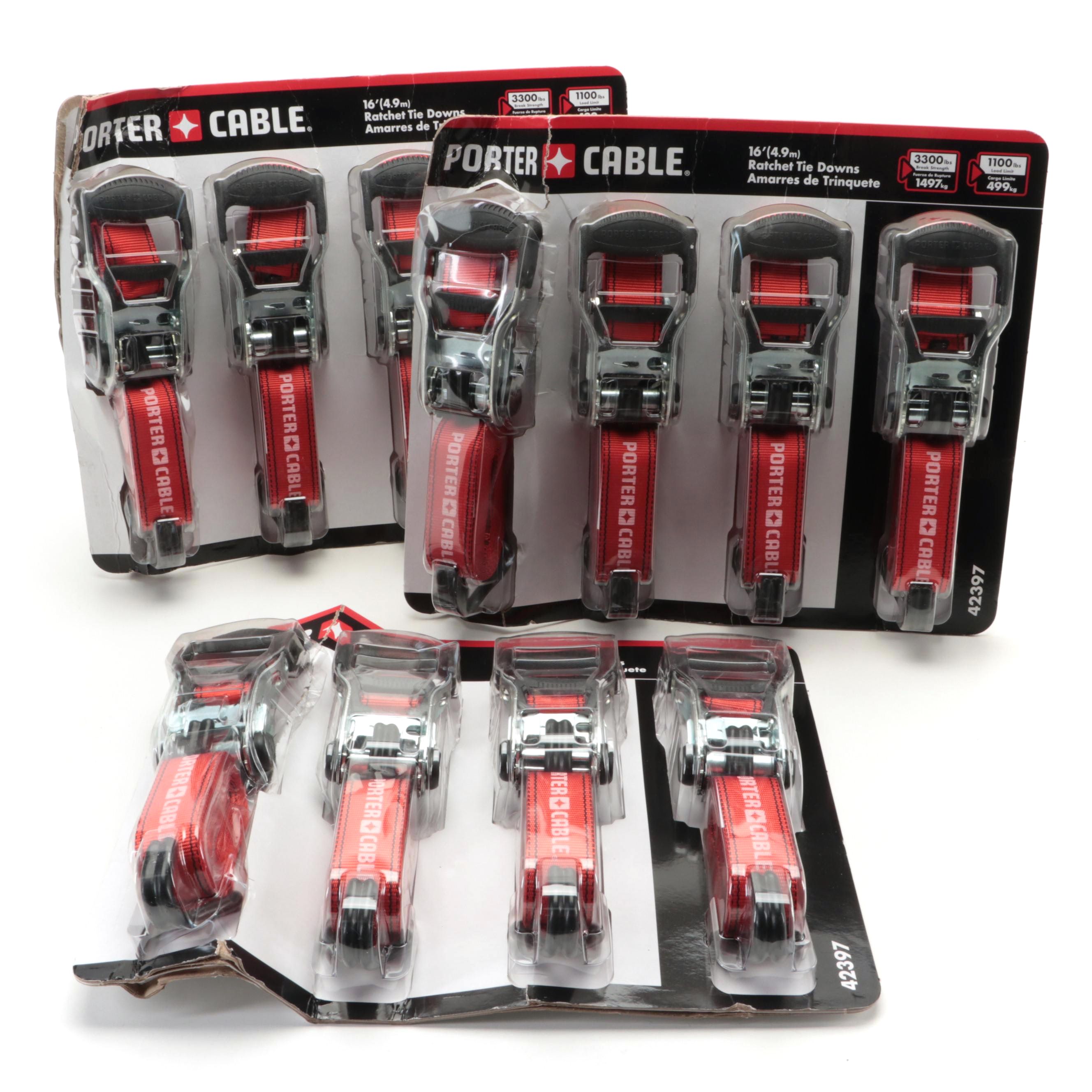 Porter-Cable 16' Ratchet Tie Downs