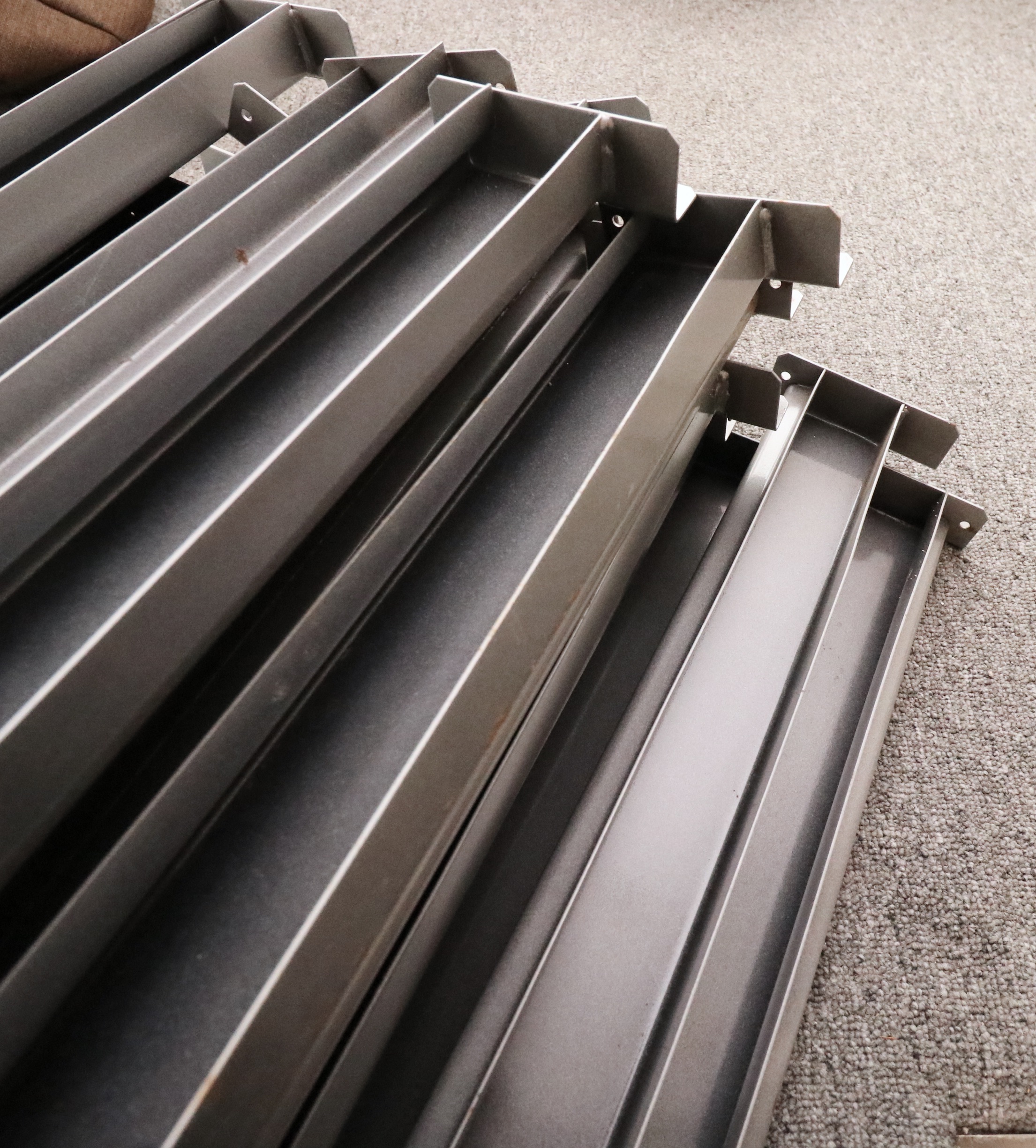 Four Rapid Rack Industries Heavy Duty Metal Shelving Units