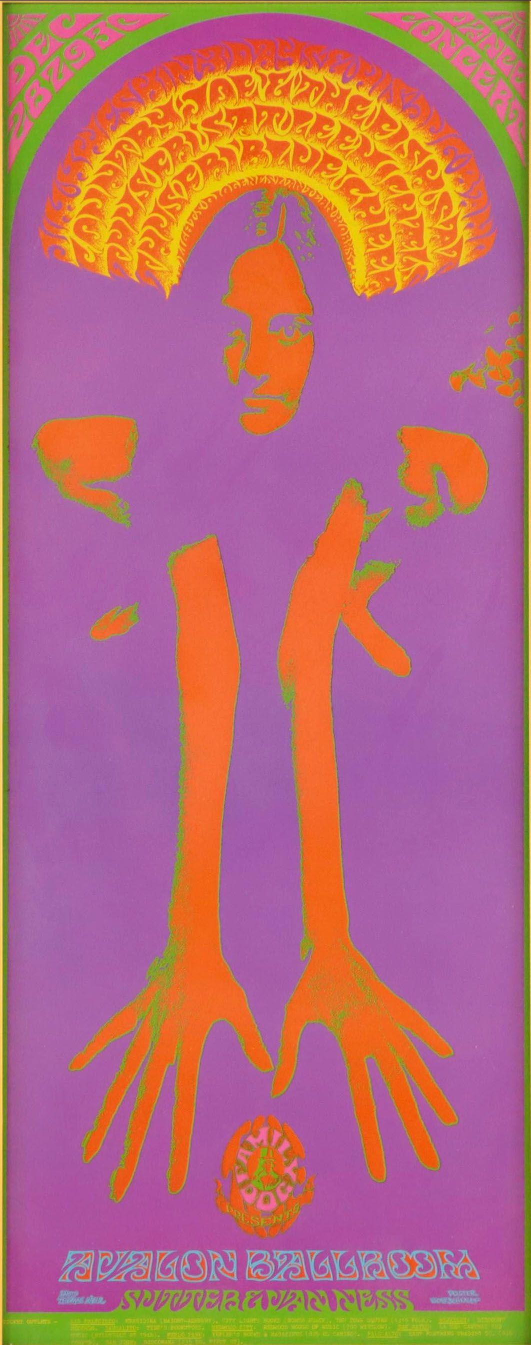 Color Lithograph Concert Poster After Thomas Weir and Bob Schnepf