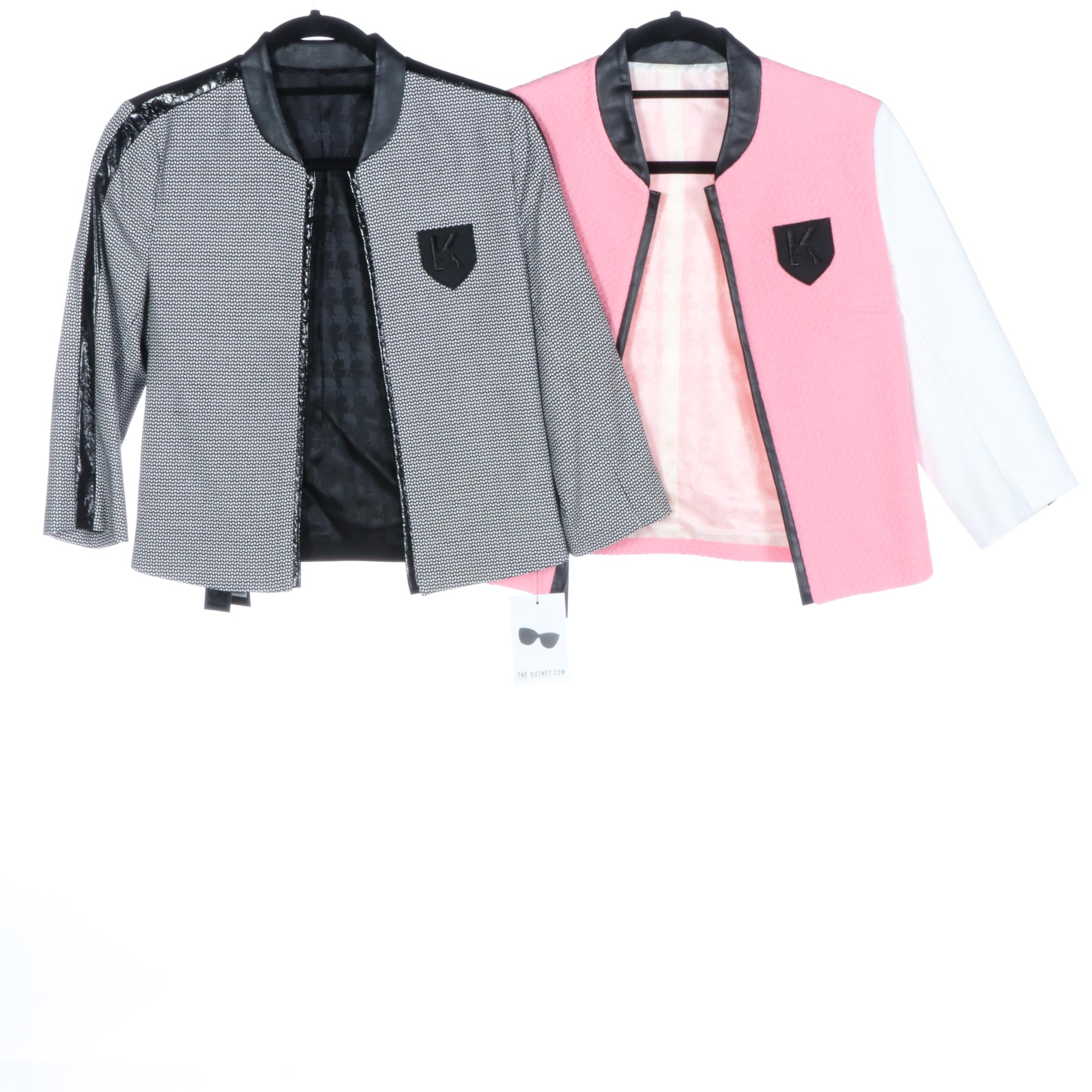 Karl Lagerfeld Printed and Embossed Blazers