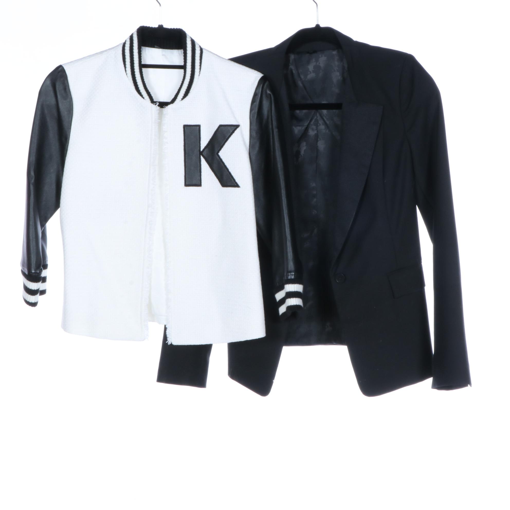 Karl Lagerfeld Printed and Embossed Blazers