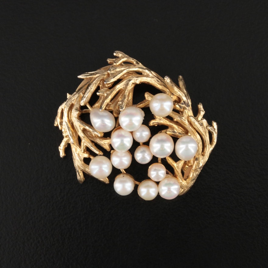 Pearl Cluster Brooch