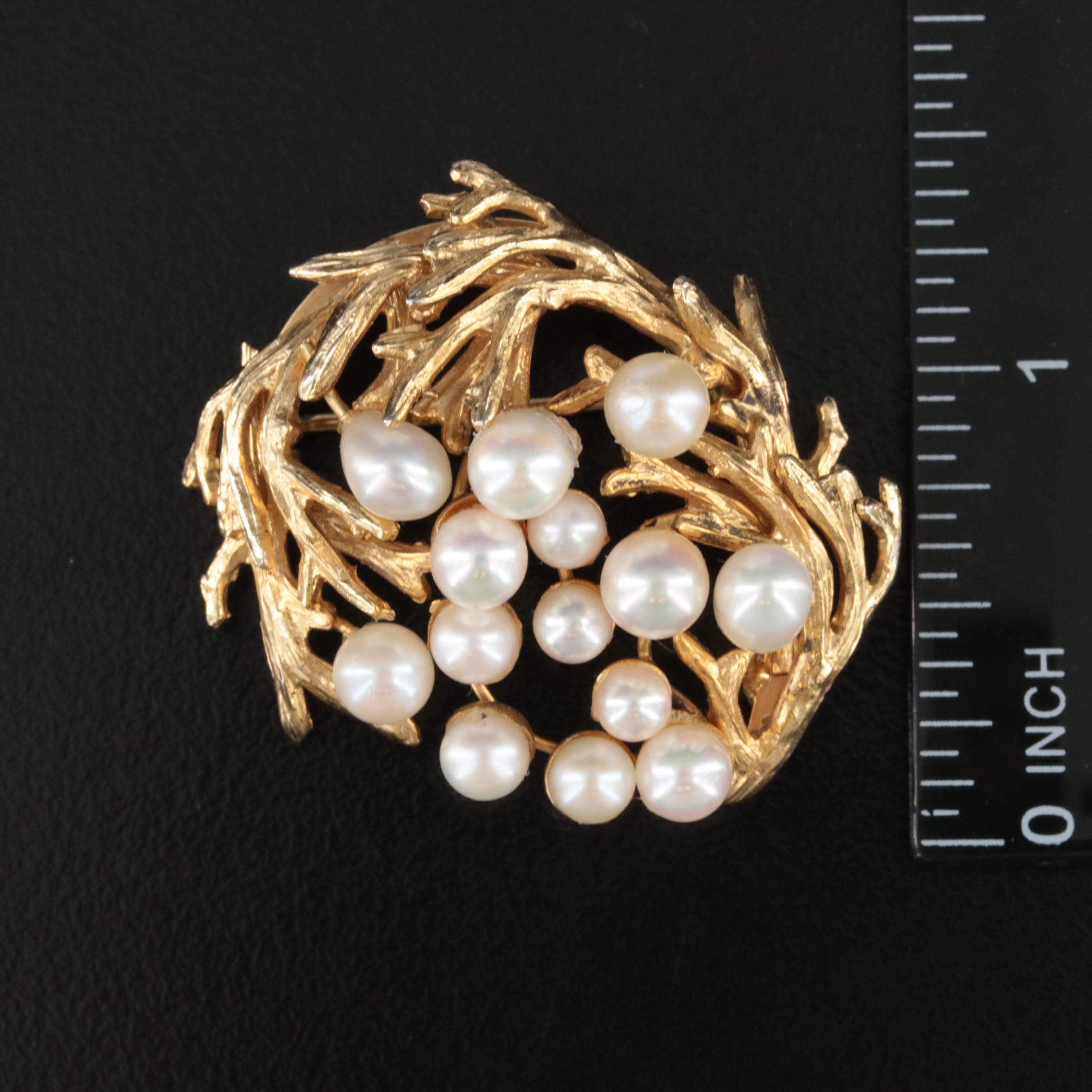 Pearl Cluster Brooch