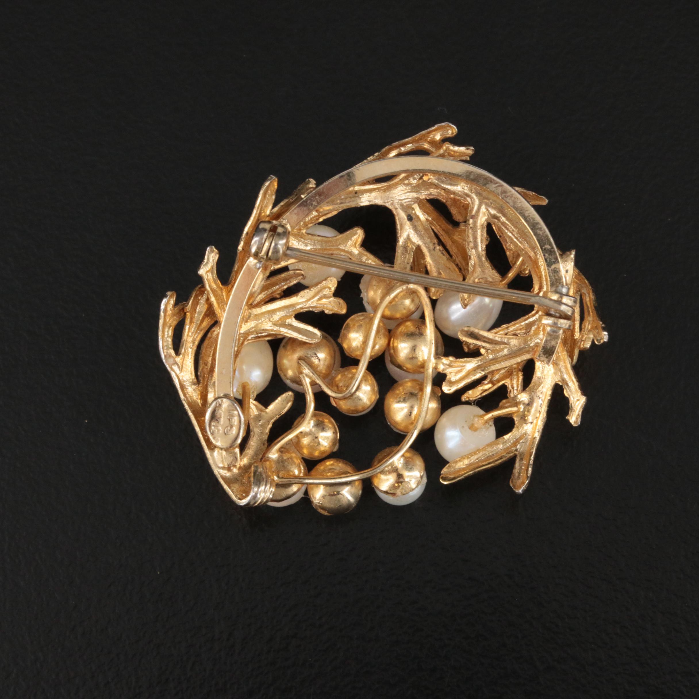 Pearl Cluster Brooch