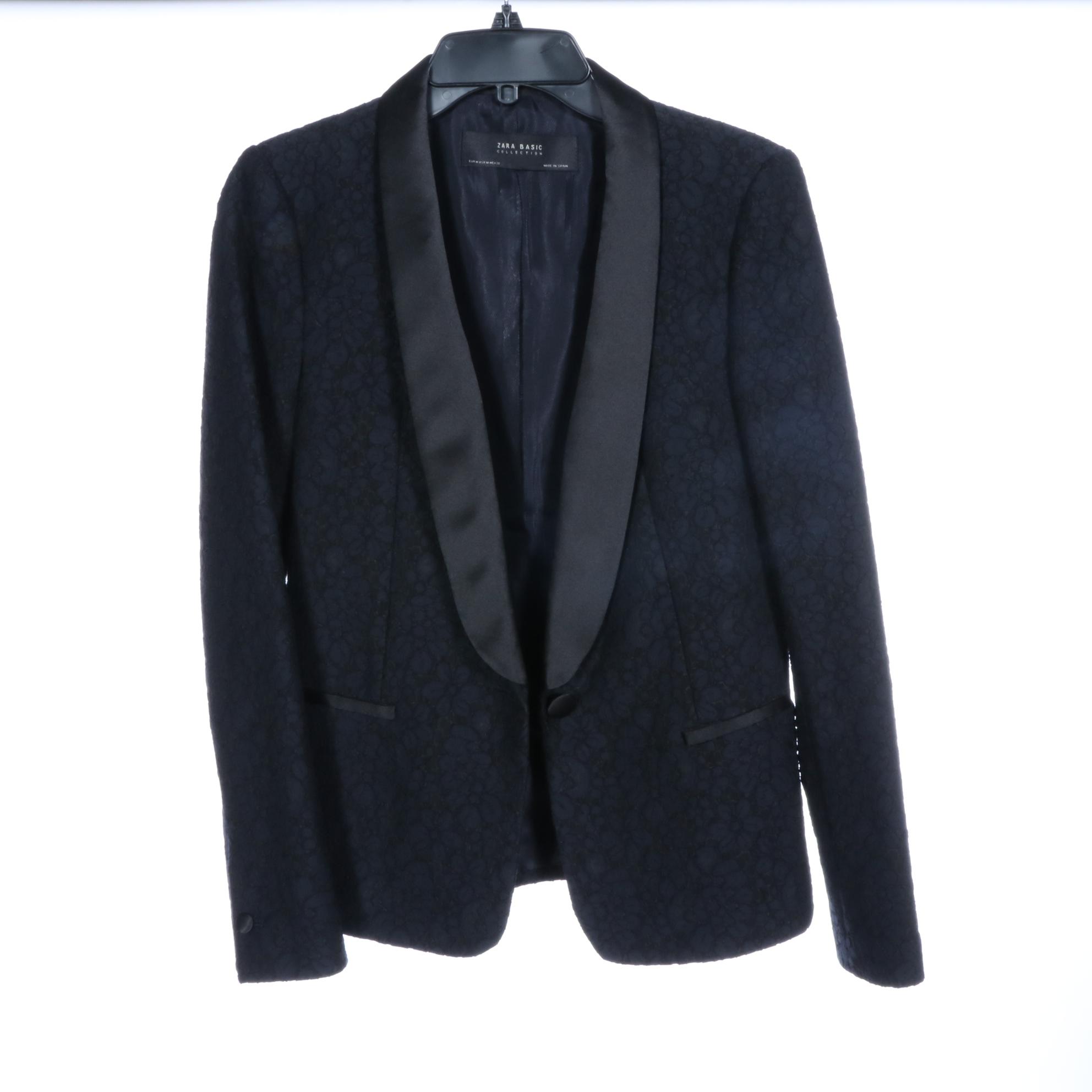 Sandro Ferrone Lace Jacket and Zara Basic Collection Tuxedo Jackets