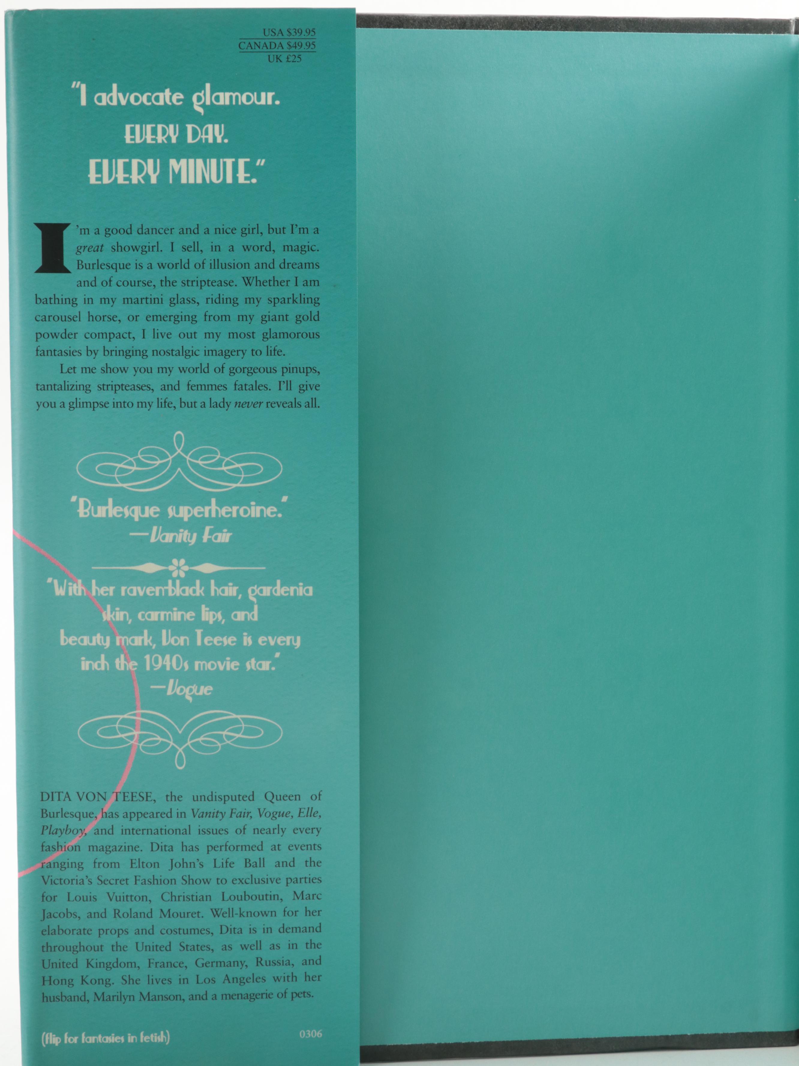 First Edition "Burlesque and the Art of Teese" by Dita Von Teese and More