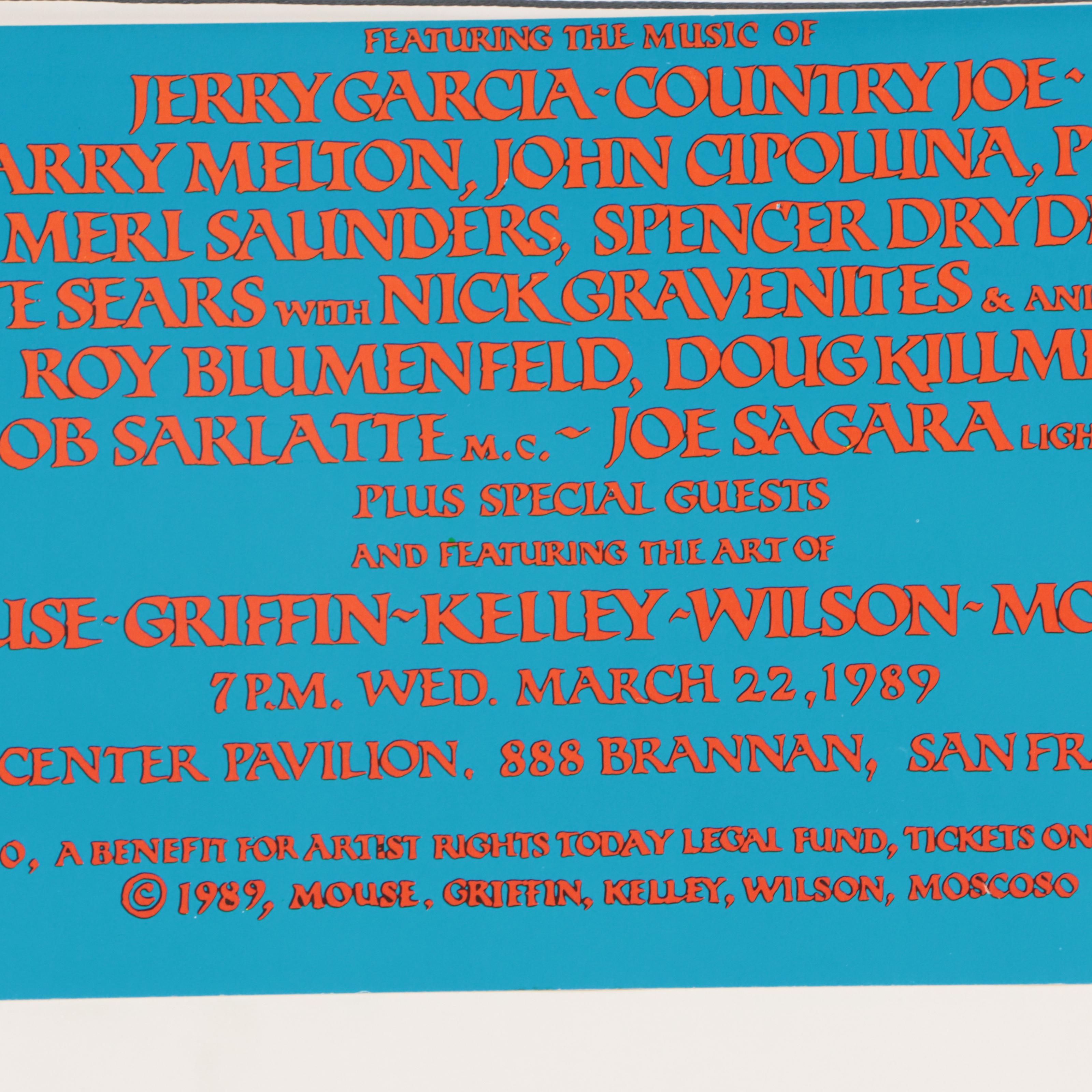 Dance Concert and Art Exhibition Lithograph Poster After "Big Five"