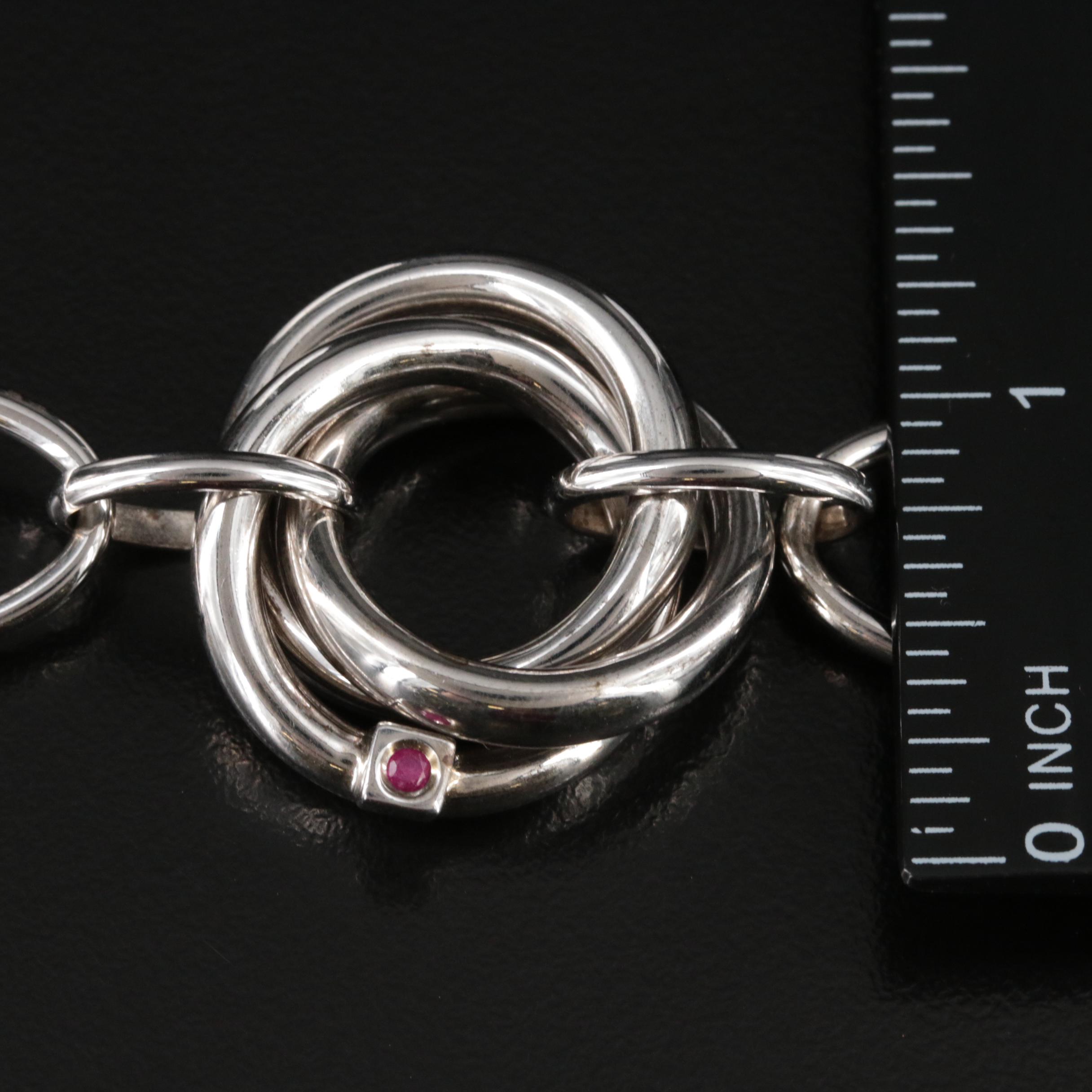 Sterling Ruby Love Knot Bracelet